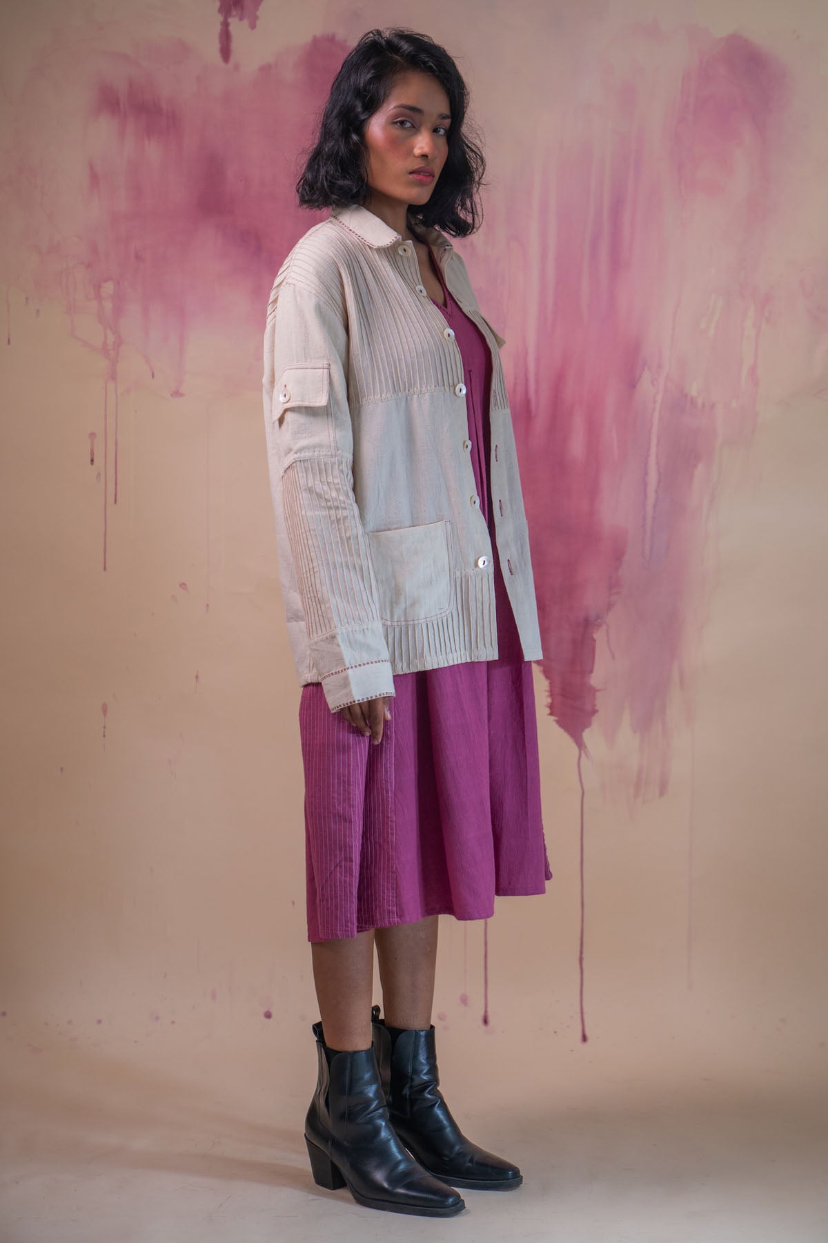 Kora Cotton Pintuck Bomber