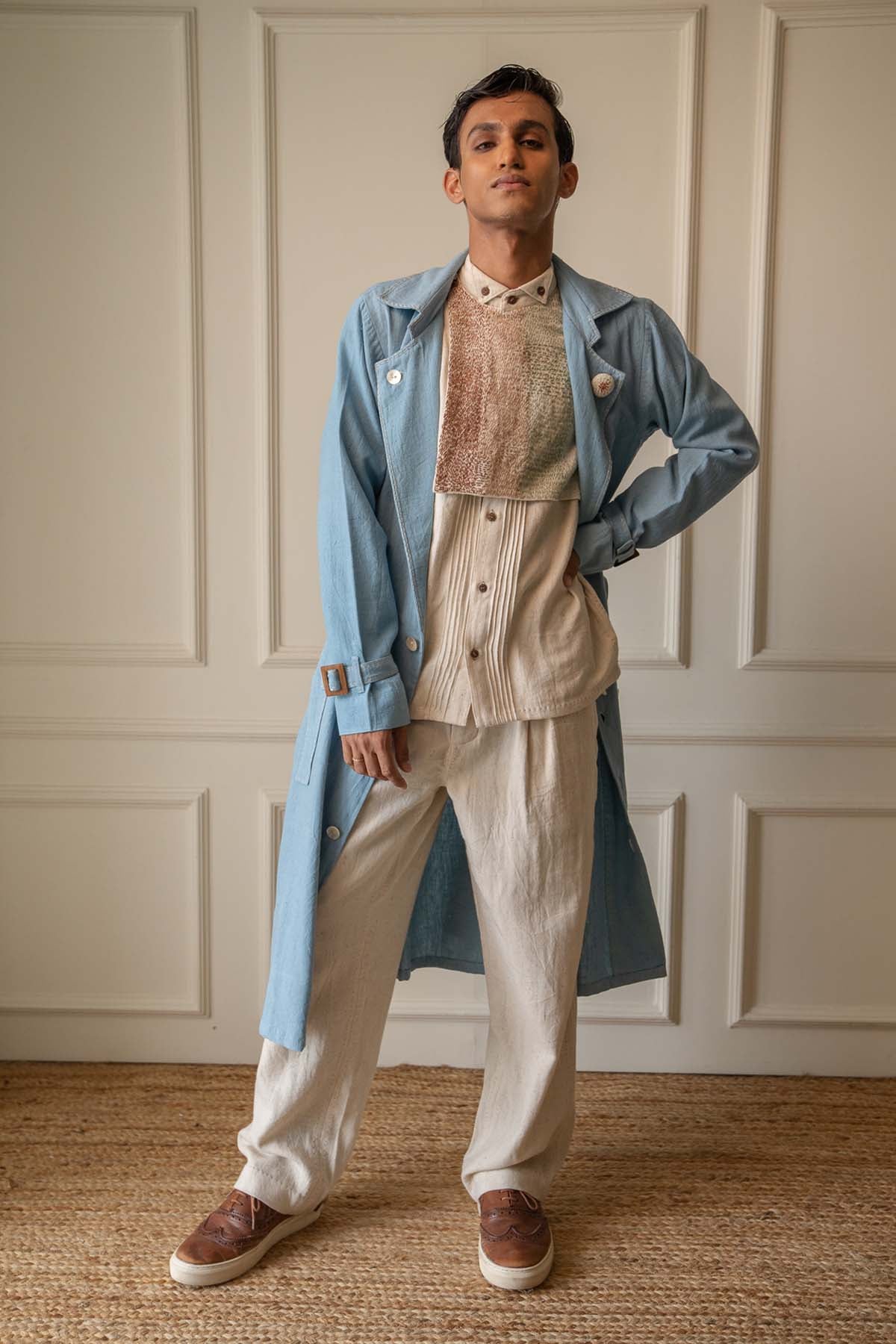 Kora Pleated Straight Pants