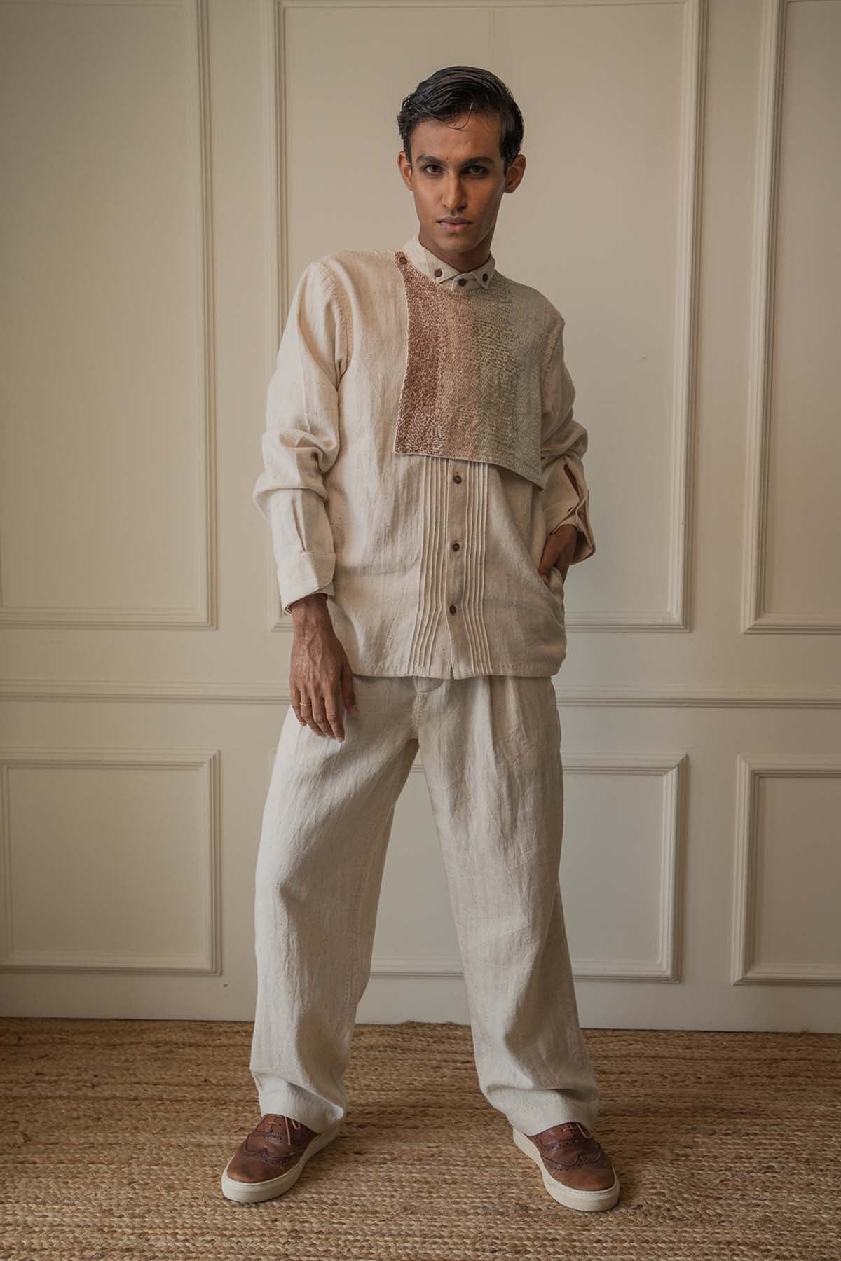 Kora Pleated Straight Pants