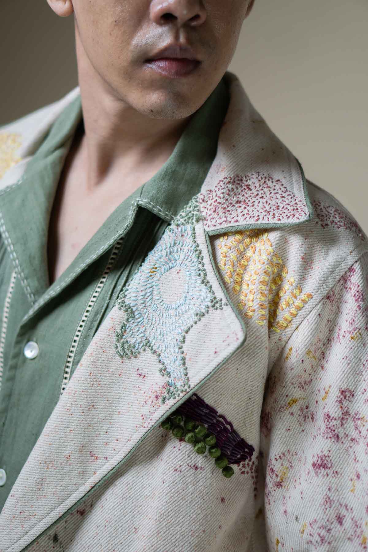 Kora Embroidered Denim Jacket