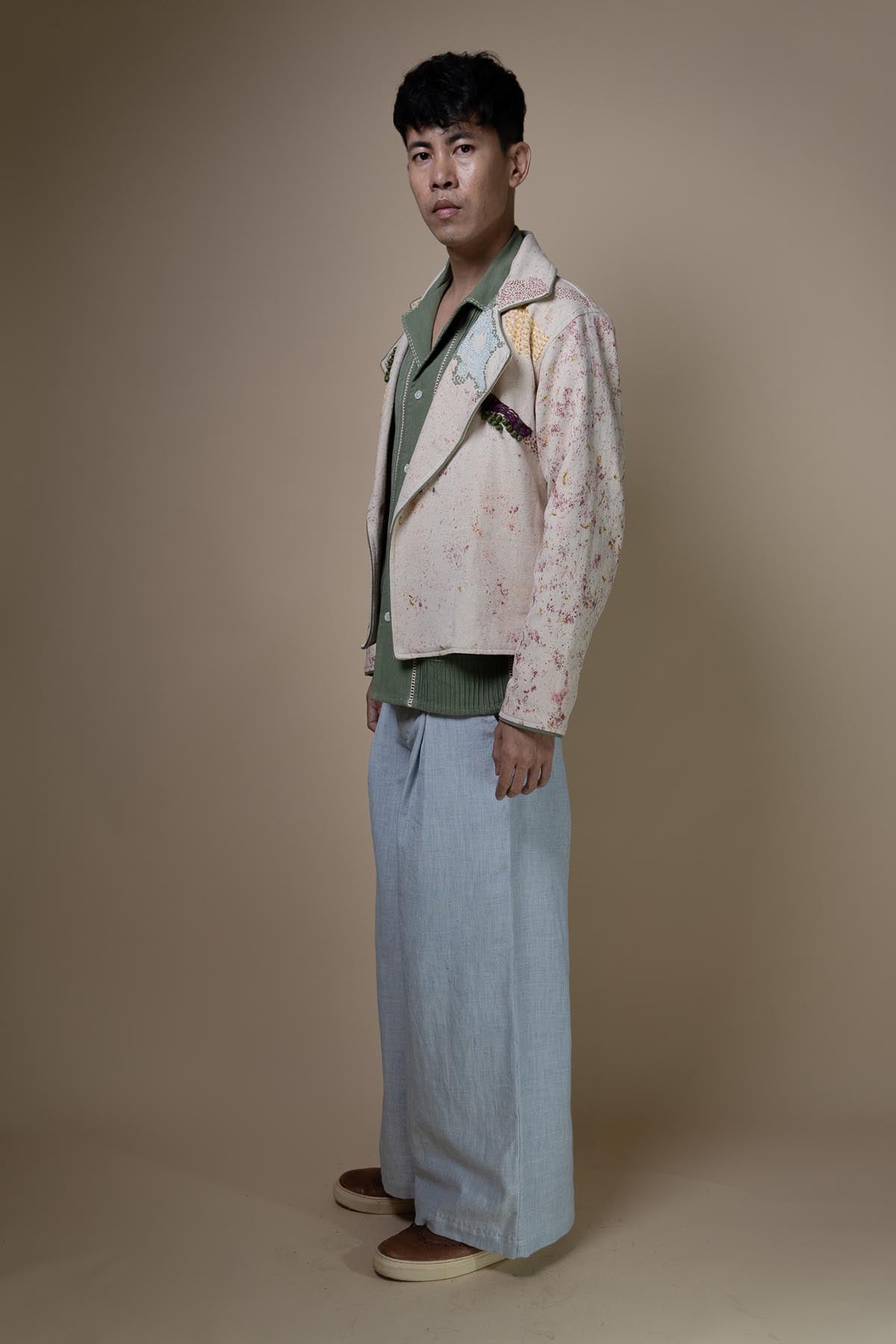 Kora Embroidered Denim Jacket