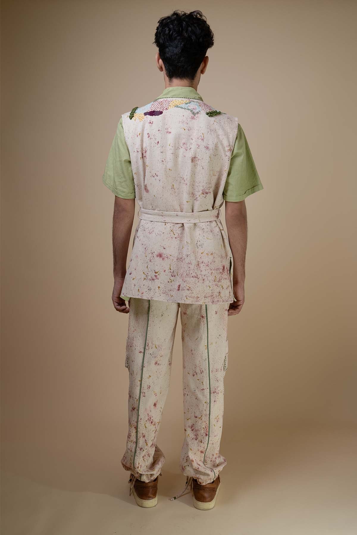 Kora Embroidered Denim Pants