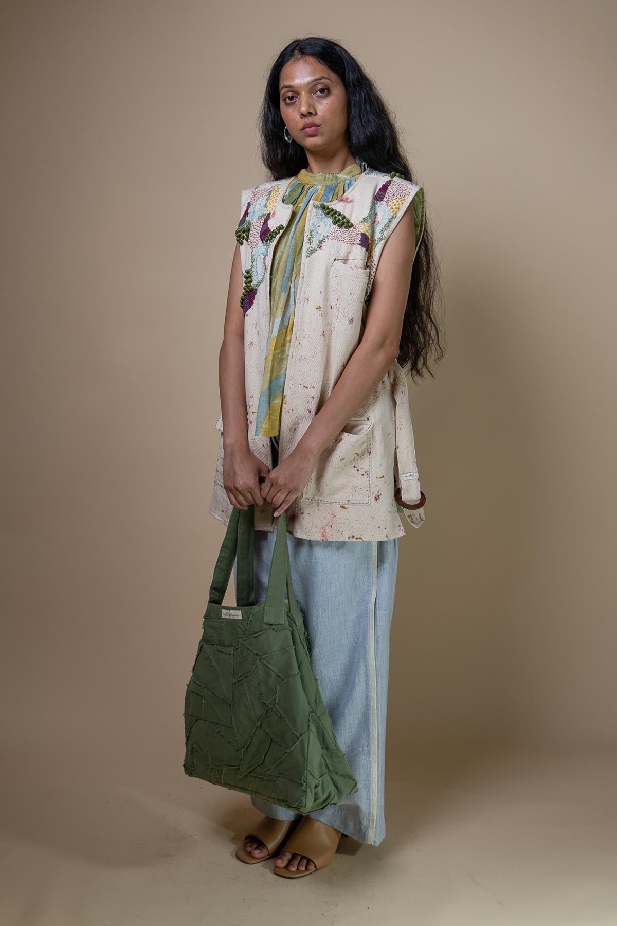 Kora Embroidered Vest Jacket