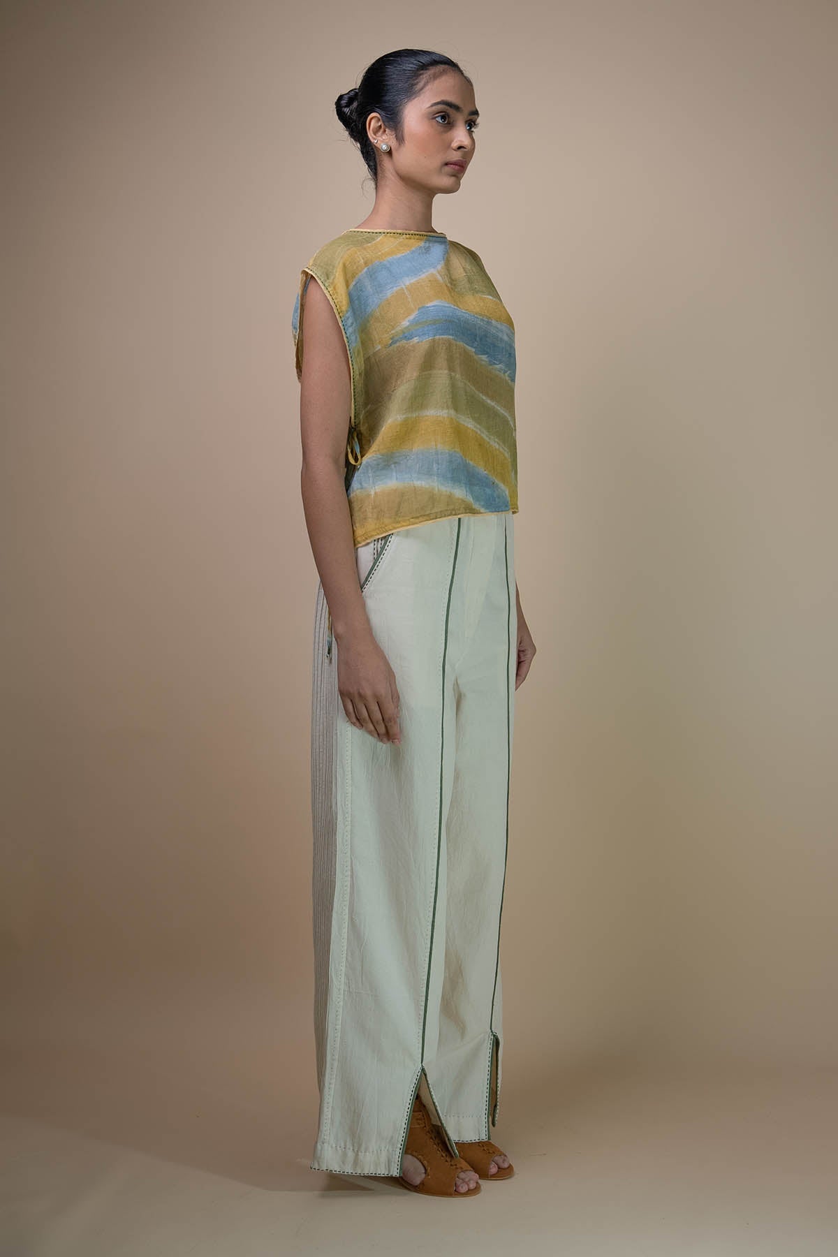 Buy Kora Front Slit High-Waist Pants by Lafaani for women online at ScrollnShops