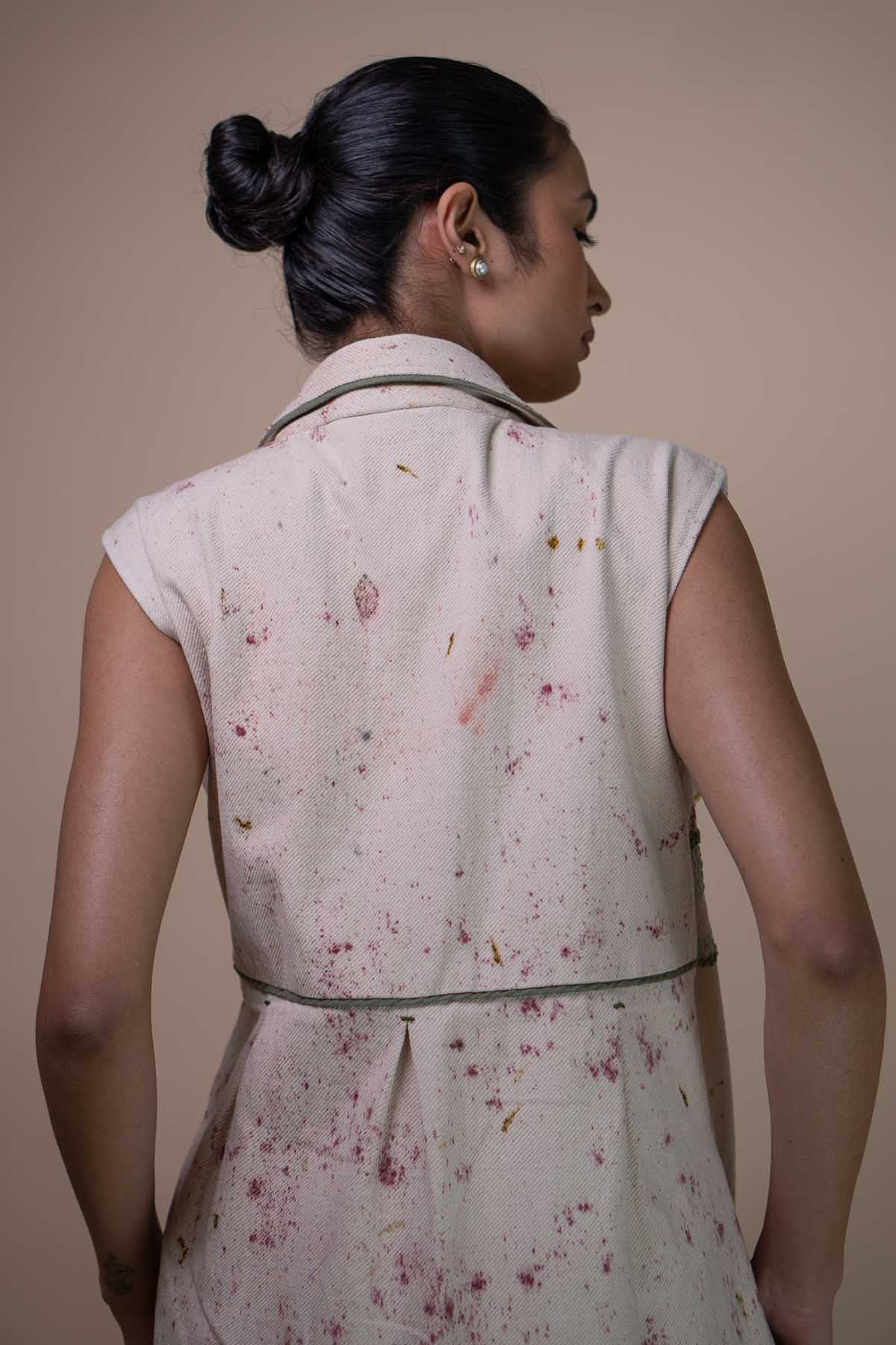 Buy Kora Handwoven Denim Overlay by Lafaani for women online at ScrollnShops