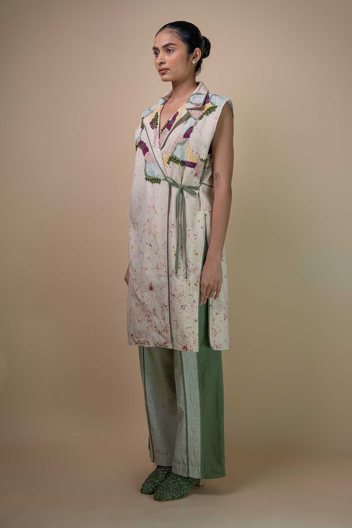 Kora Handwoven Denim Overlay