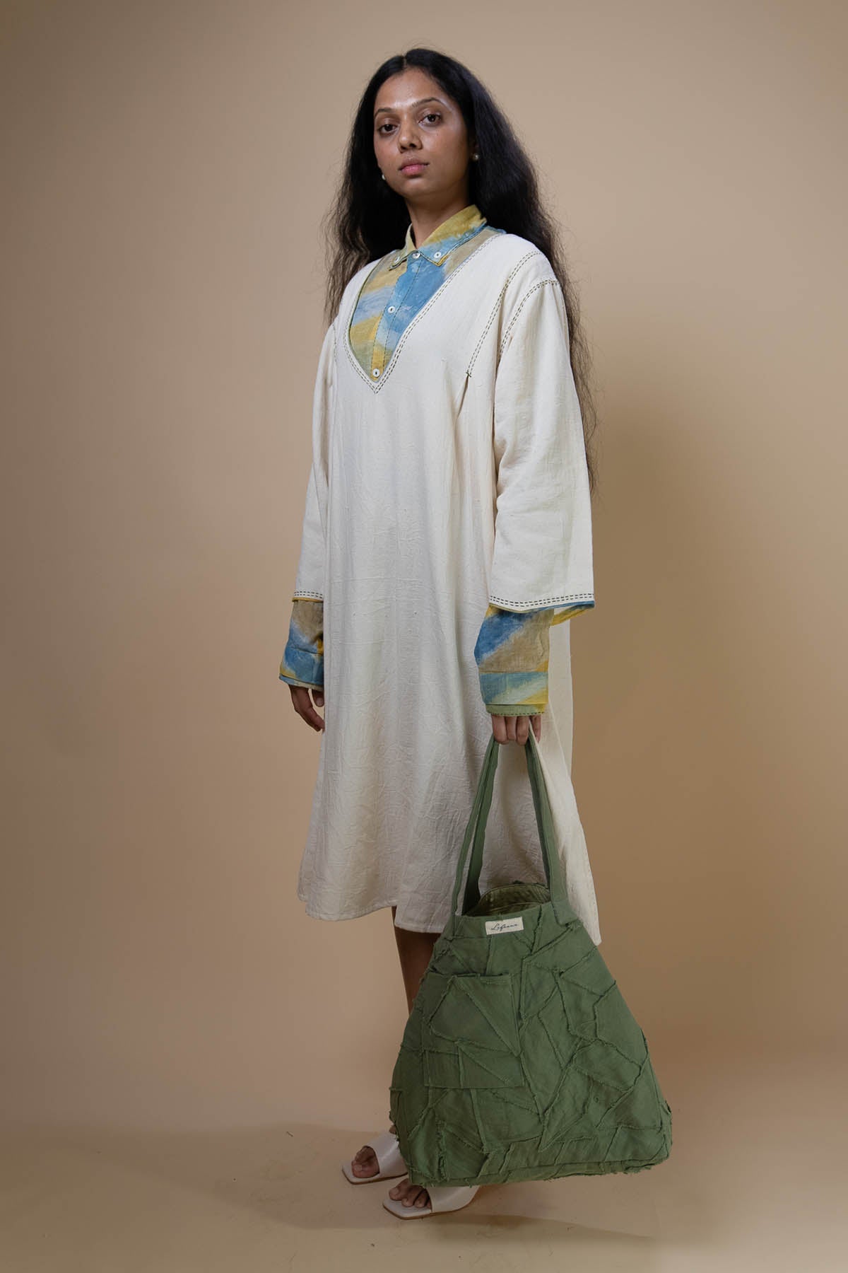 Kora Kala Cotton Layered Dress