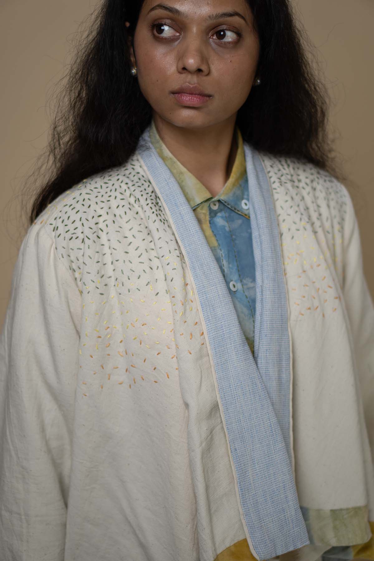 Kora Kala Cotton Printed Overlay