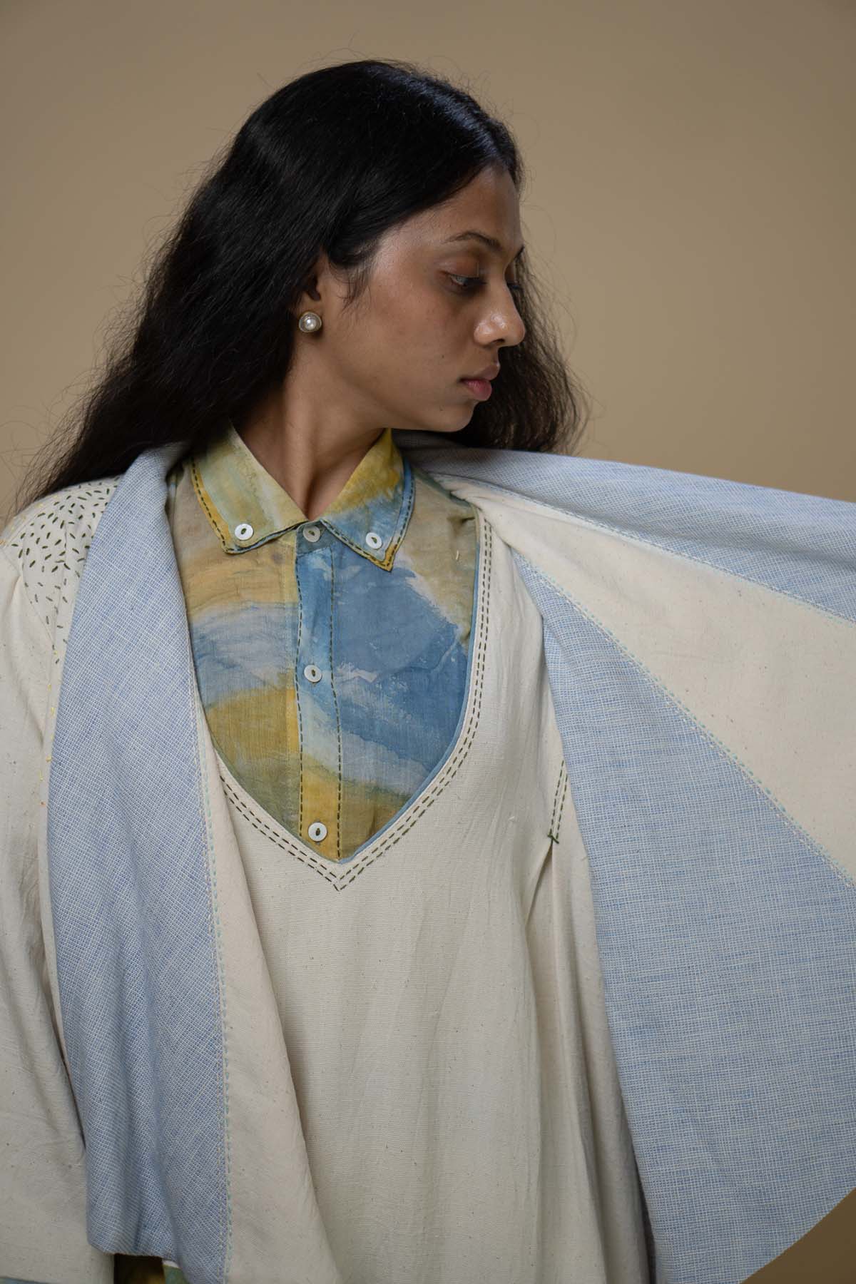 Kora Kala Cotton Printed Overlay