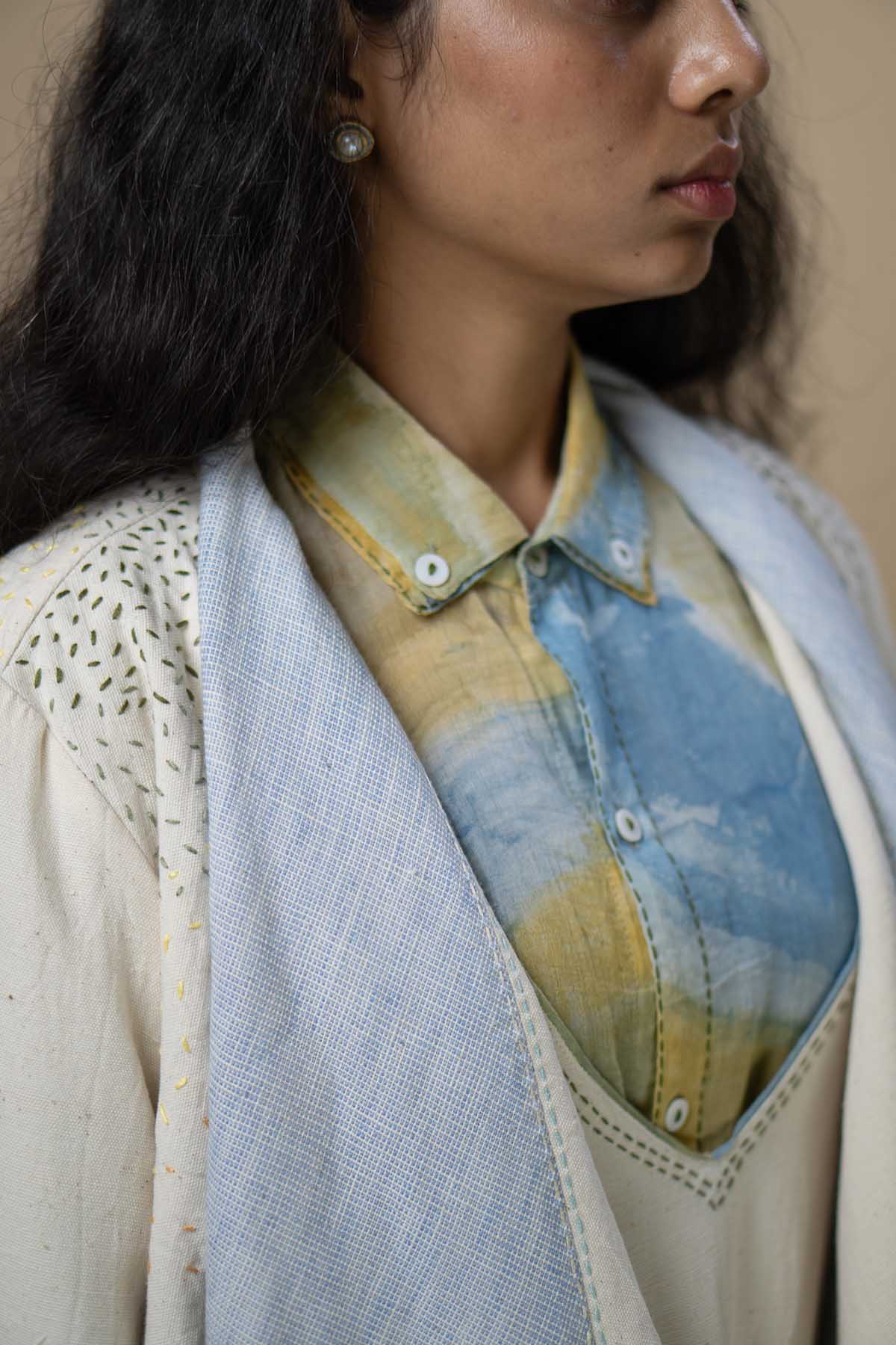 Kora Kala Cotton Printed Overlay