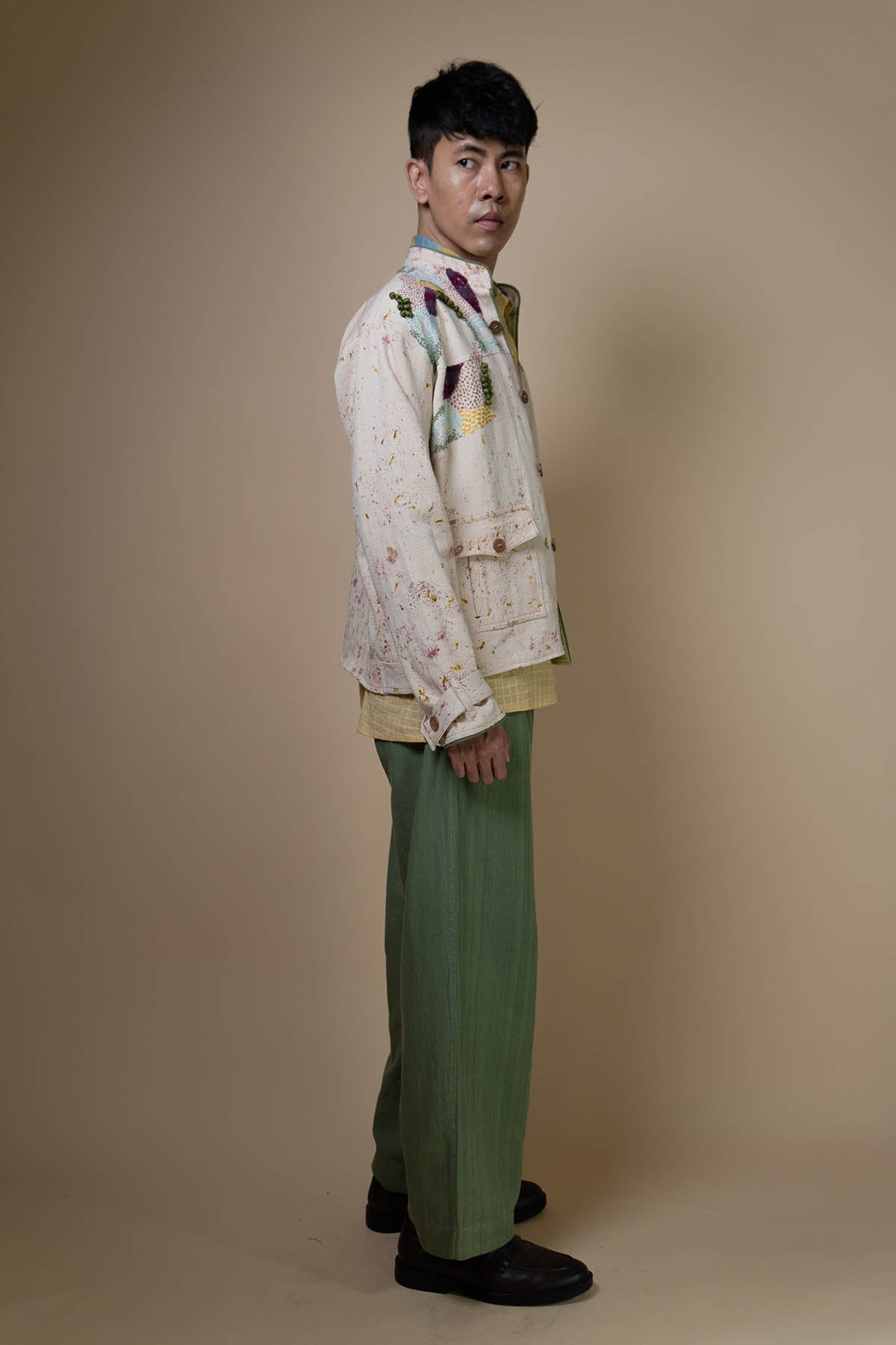 Kora Print Embroidered Bomber