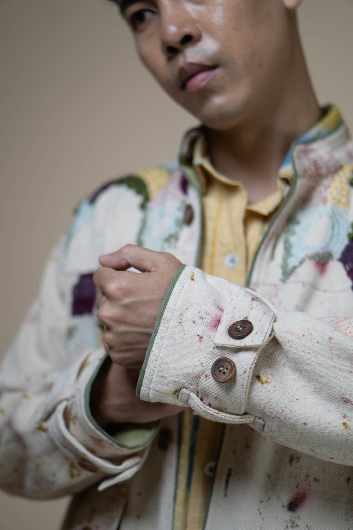 Kora Print Embroidered Bomber