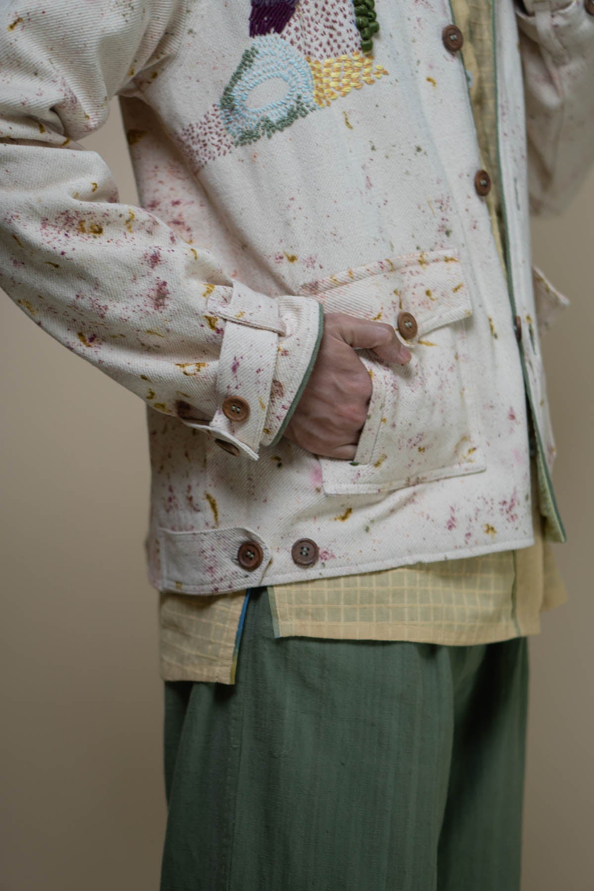 Kora Print Embroidered Bomber