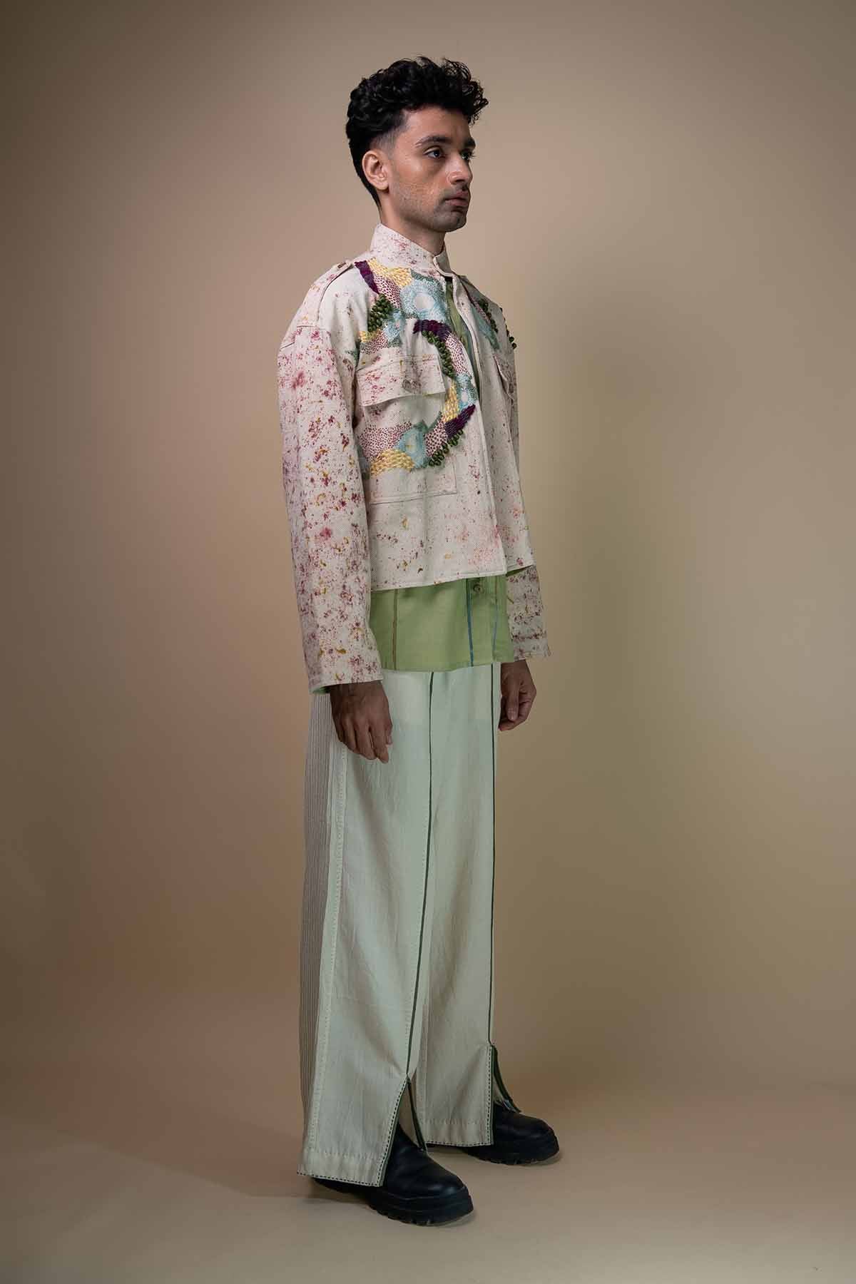 Kora Printed Embroidered Jacket