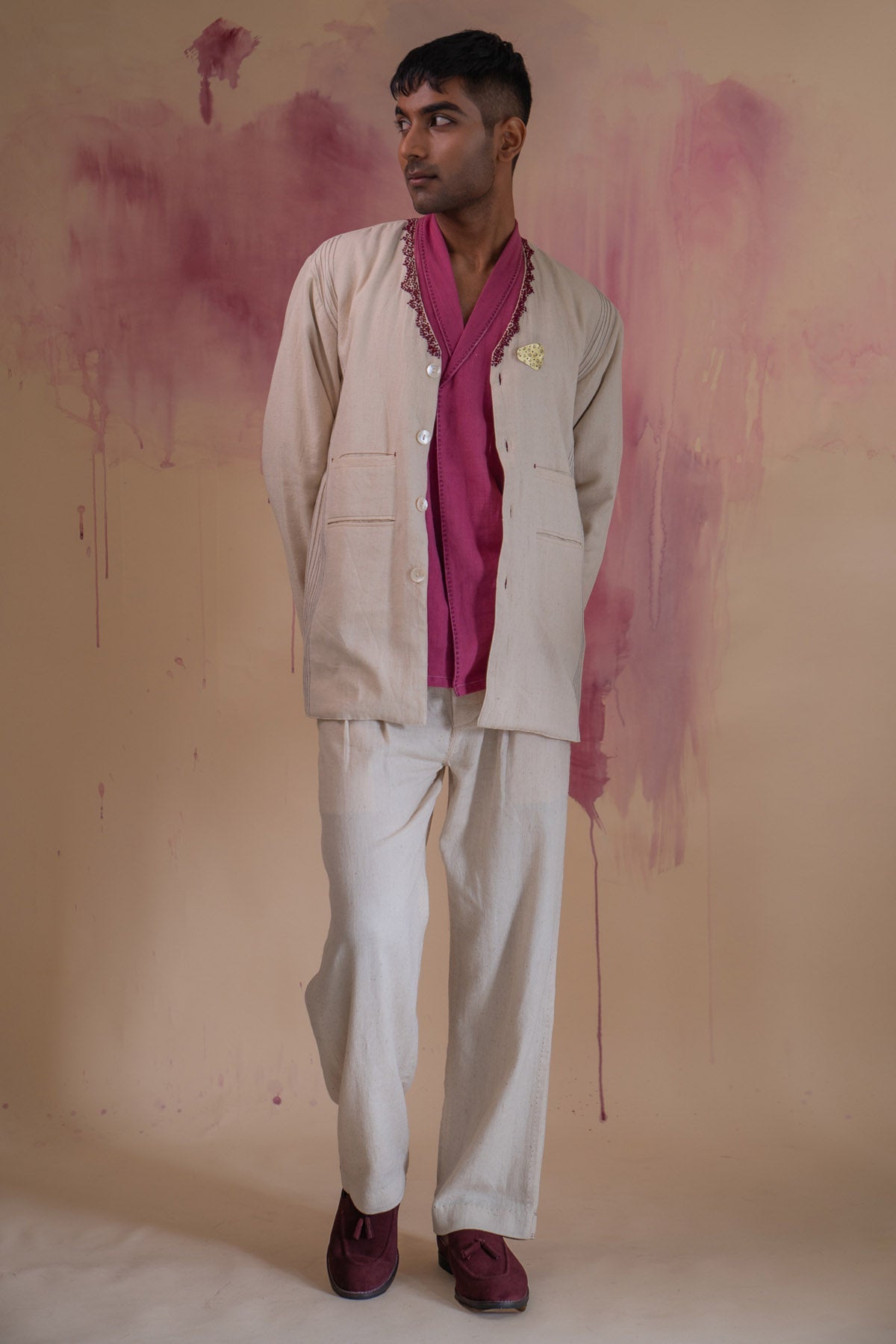 Buy Designer Kora Reversible Jacket & Pants By Lafaani