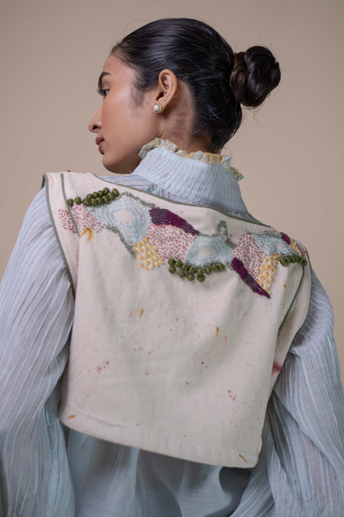 Kora Reversible Tie-Up Blouse