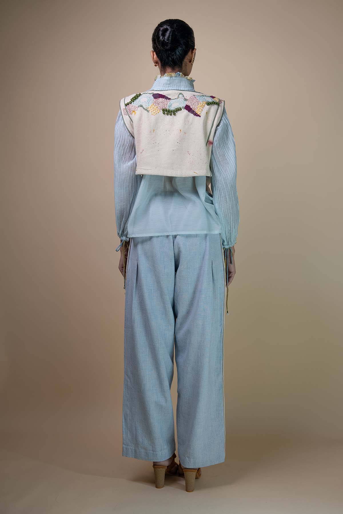 Kora Reversible Tie-Up Blouse