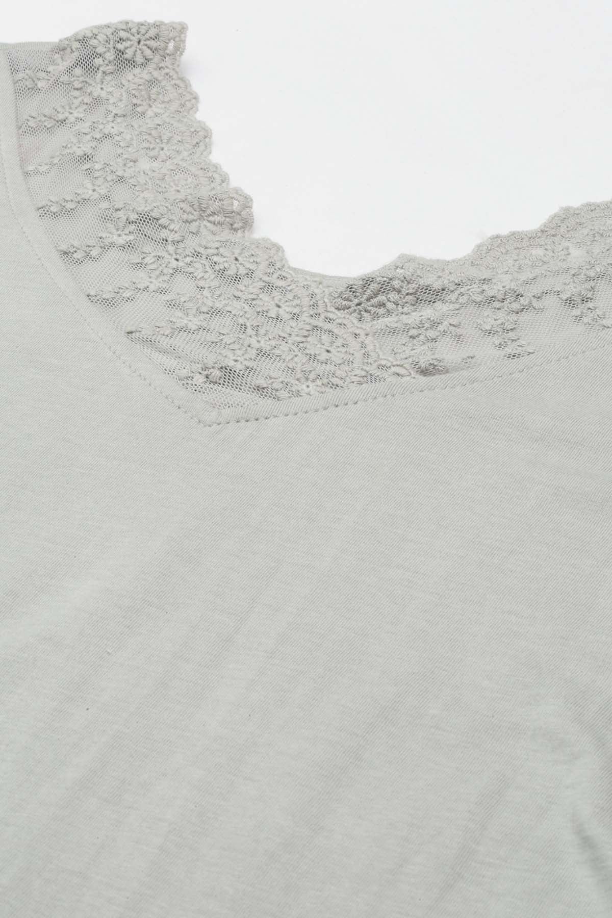 Lace Adorn Pyjama Set