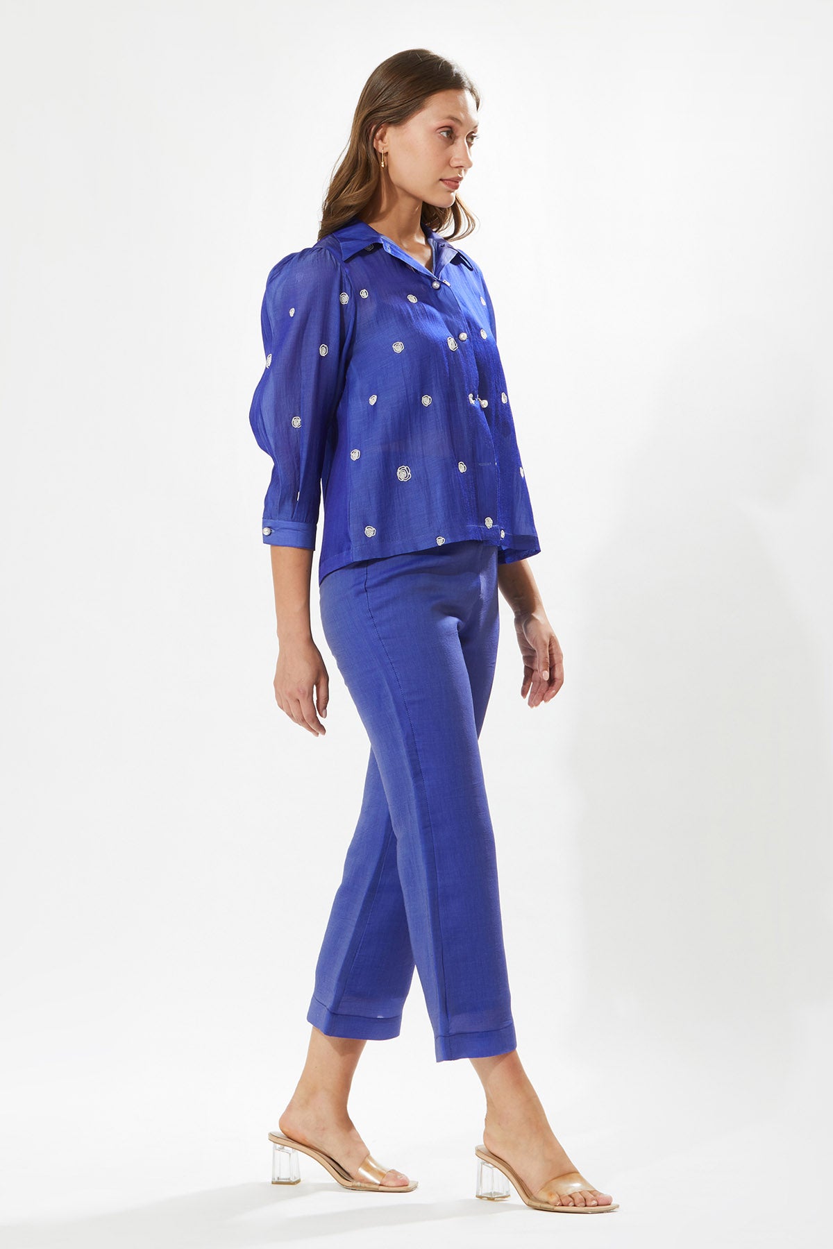 Lapis Blue Floral Co-ord Set