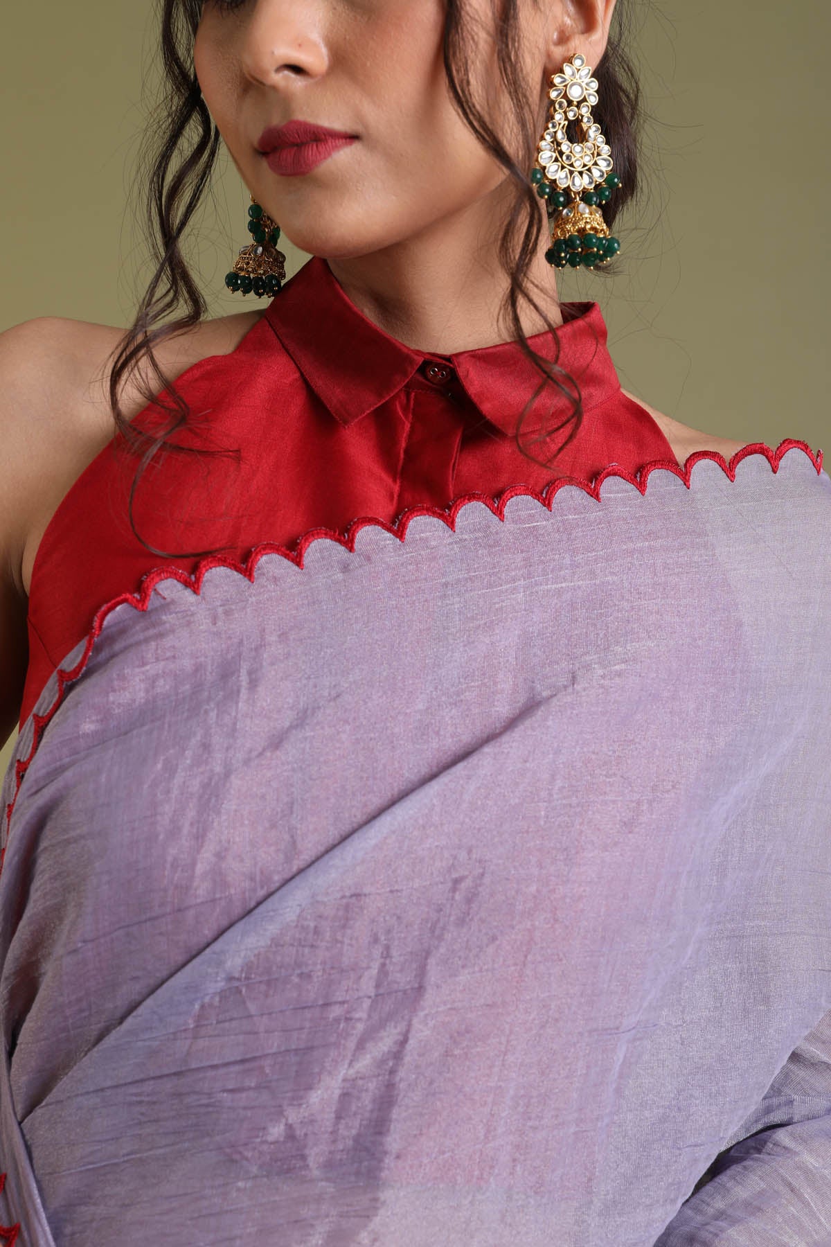 Chanderi Tissue Saree & Blouse