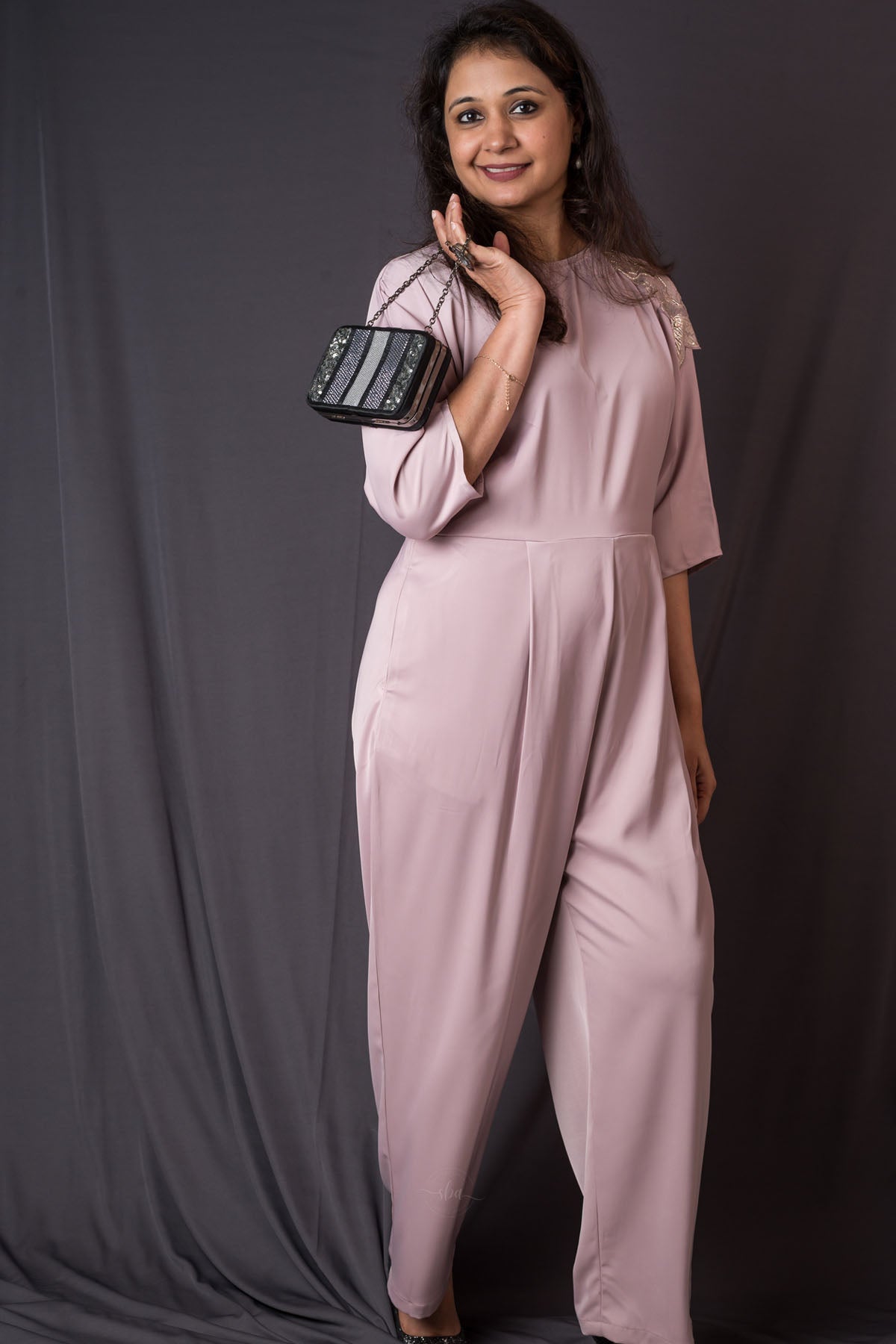 Lavender Prada Silk Jumpsuit