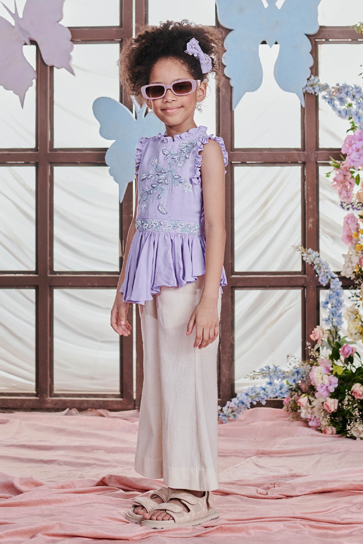 Lavender Ruffle Top & Pants