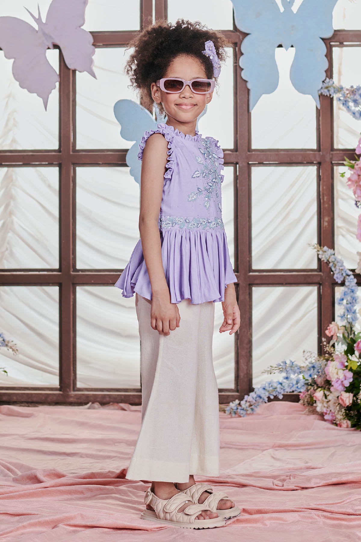 Lavender Ruffle Top & Pants