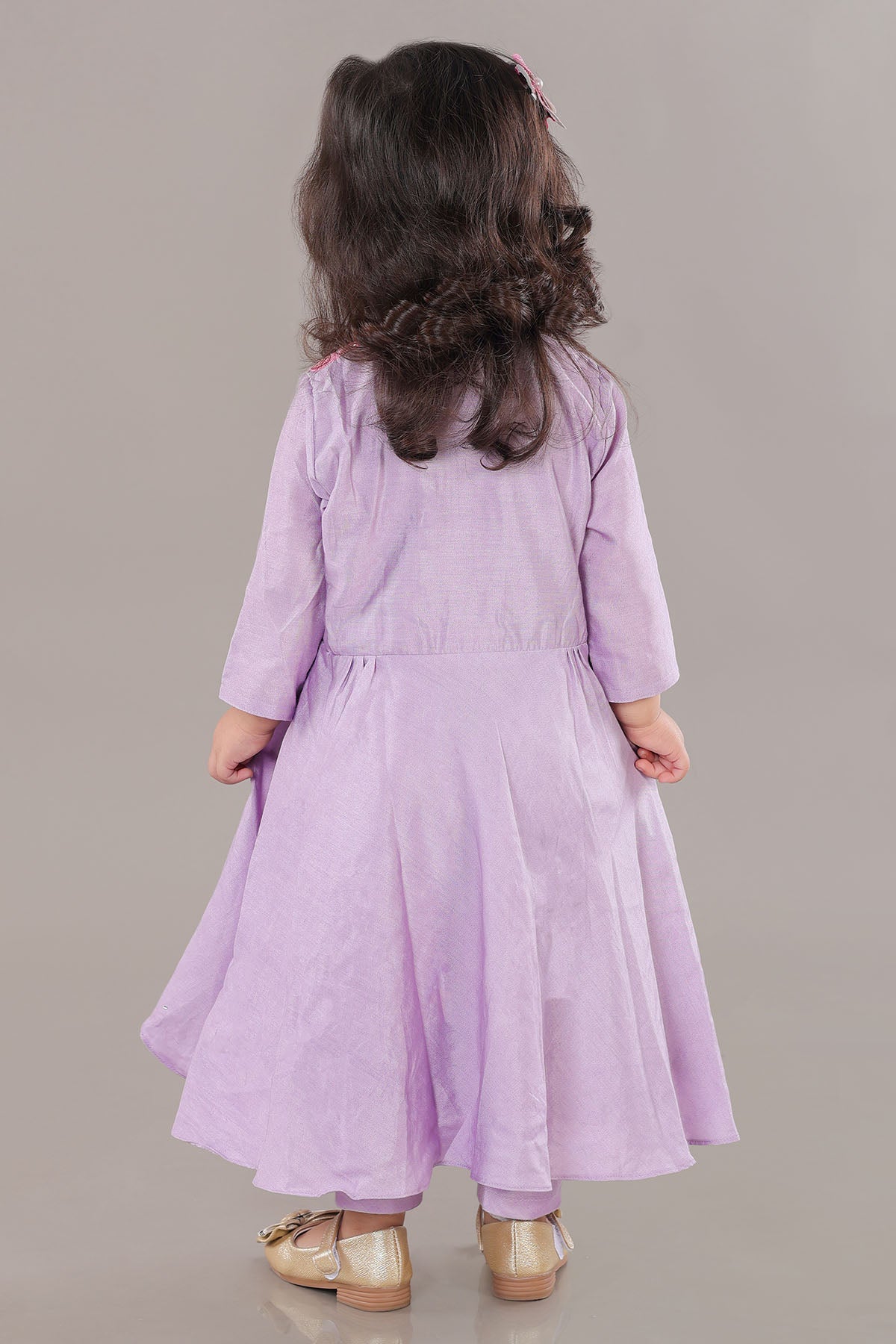 Lavender Asymmetric Anarkali Set