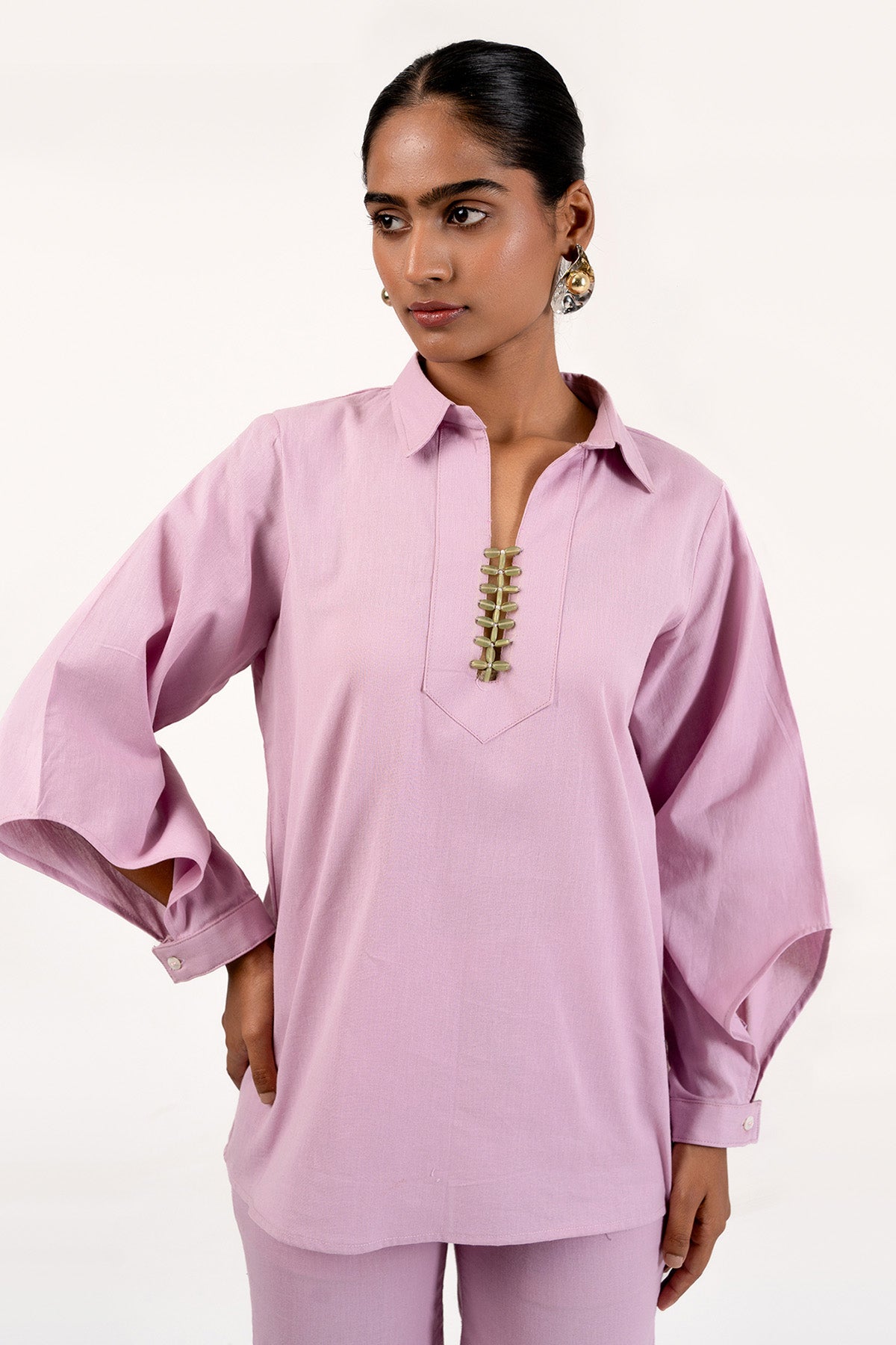 Lavender Cotton Shirt & Pants