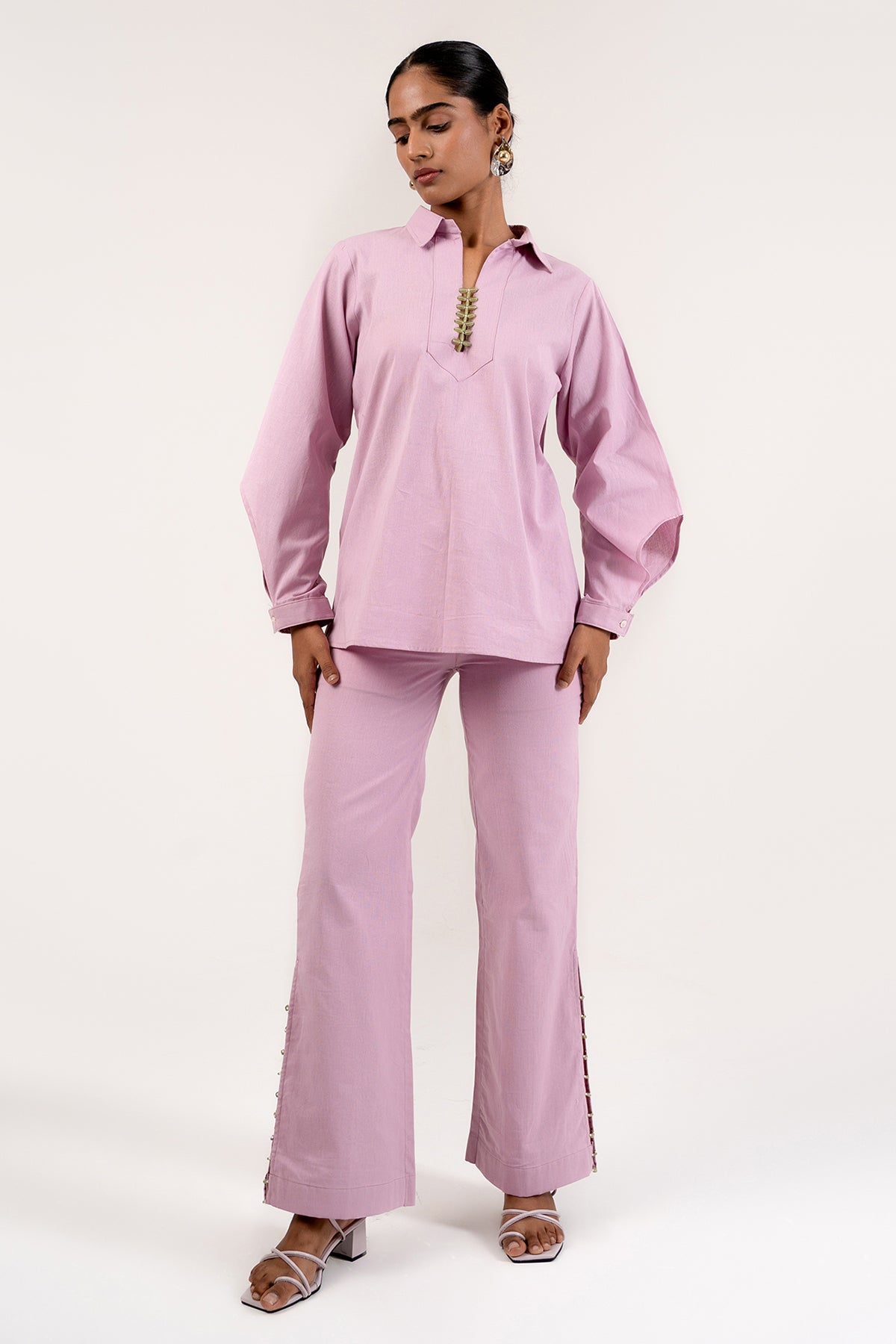 Lavender Cotton Shirt & Pants