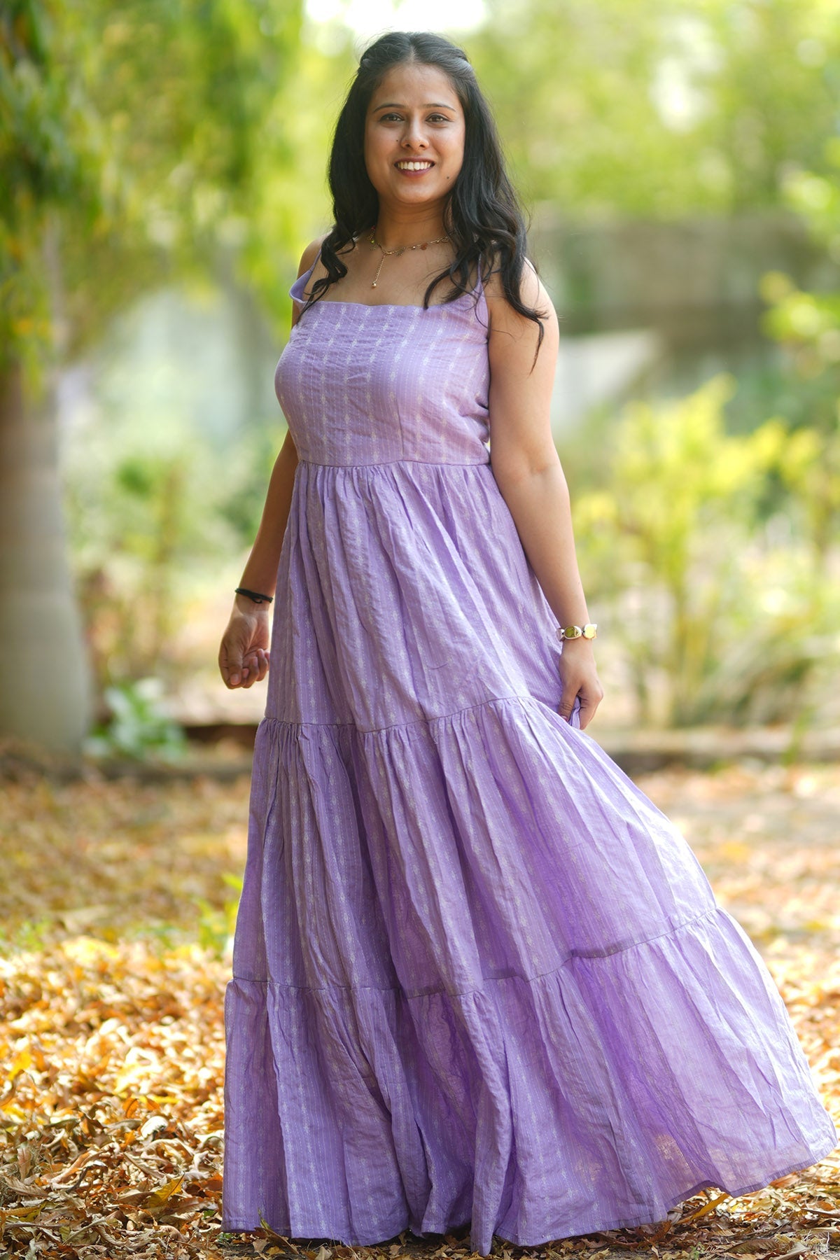 lavender cotton dress Buy Lavender Cotton Tier Maxi Dress online available at scrollnshops