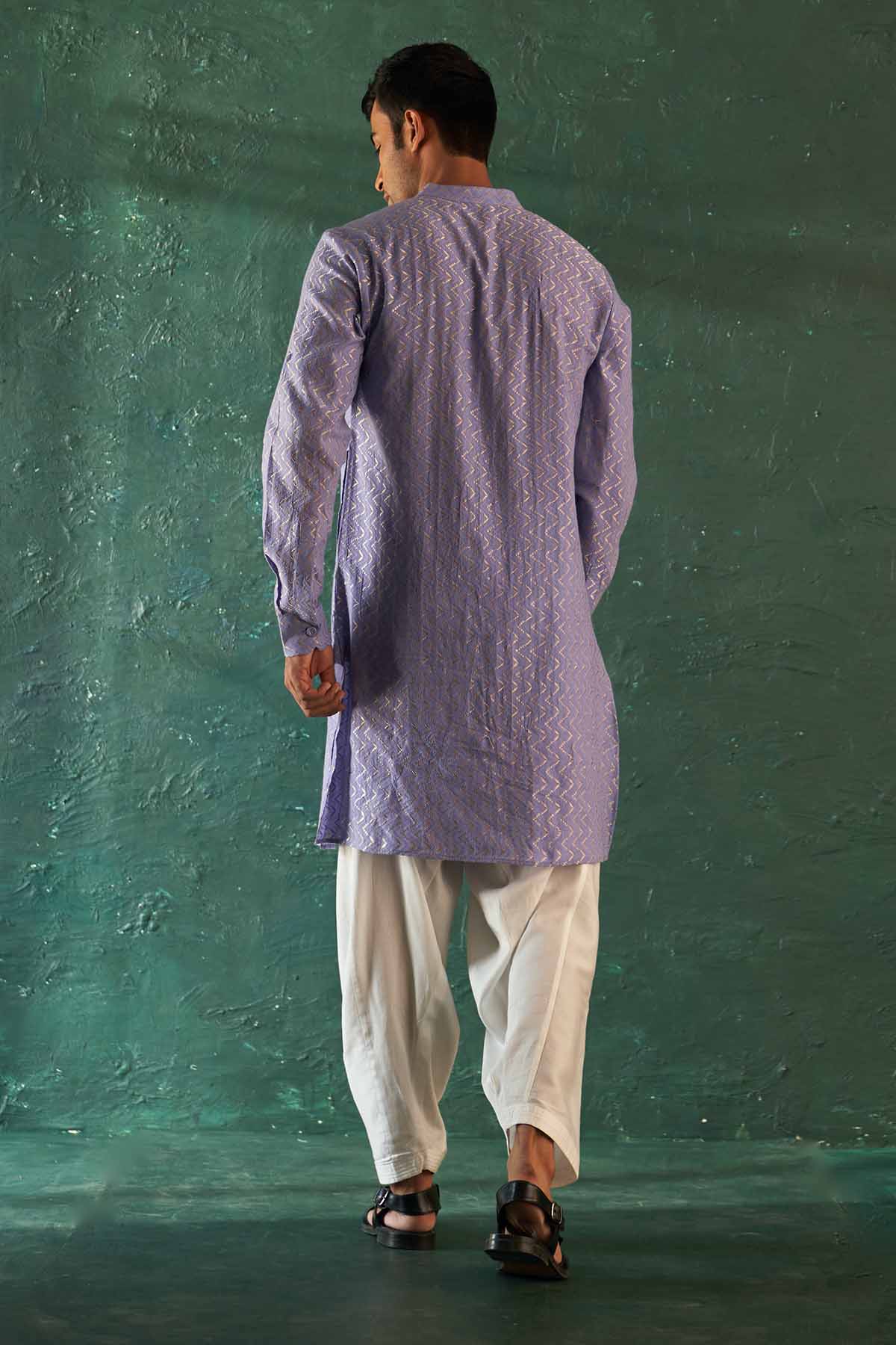 Lavender Chanderi Kurta & Salwar