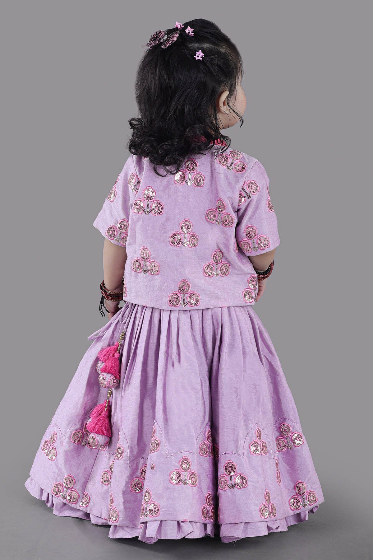 Lavender Lehenga Set & Jacket