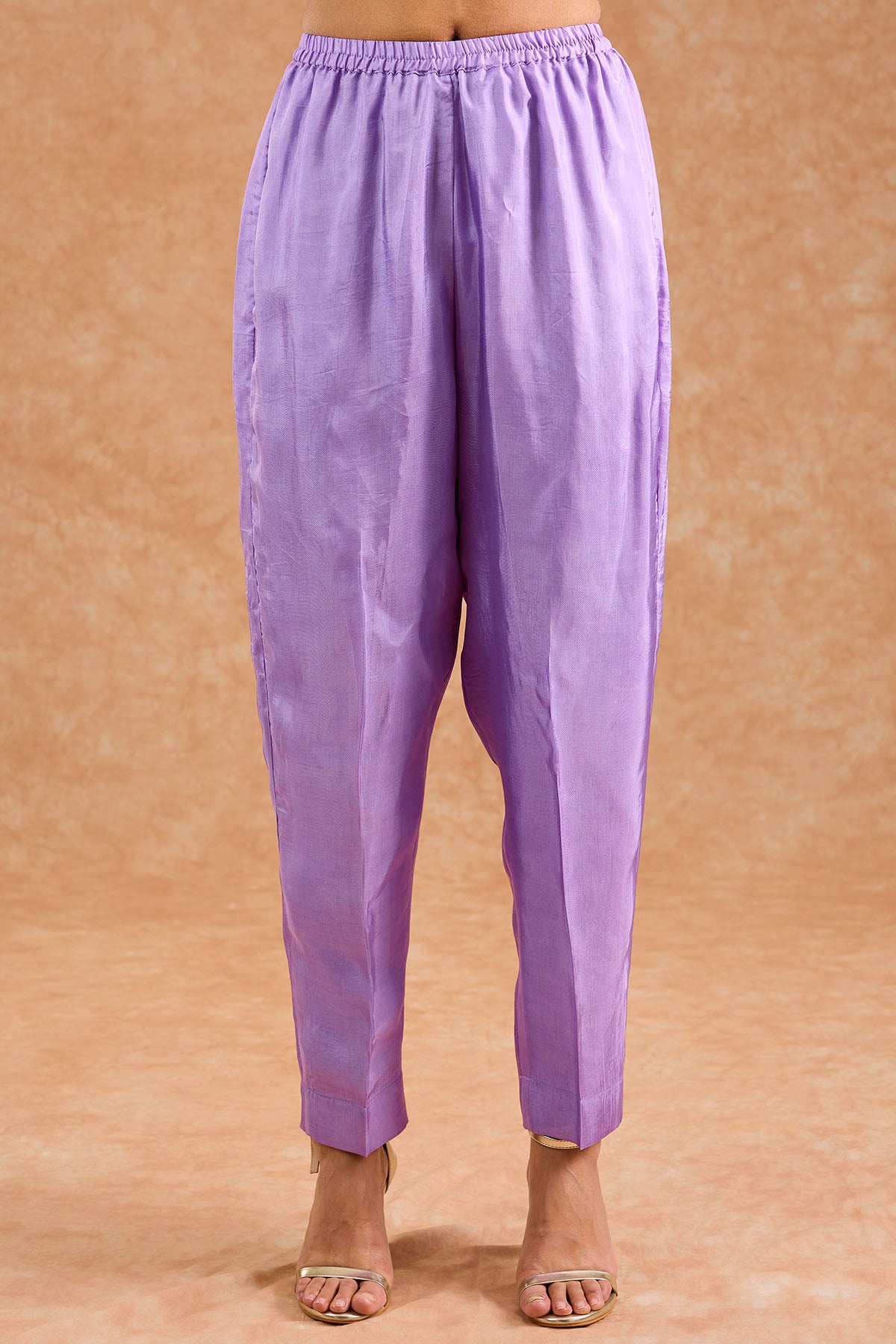 Lavender Opara Silk Kurta Set