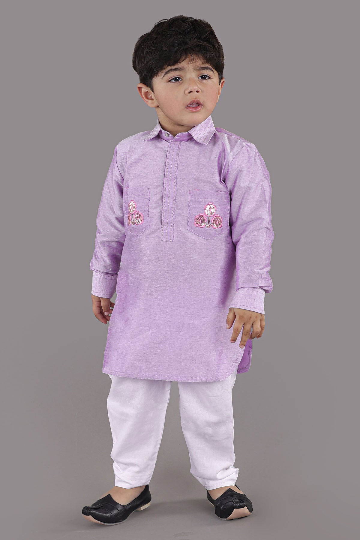 Lavender Pathani Kurta & Salwar