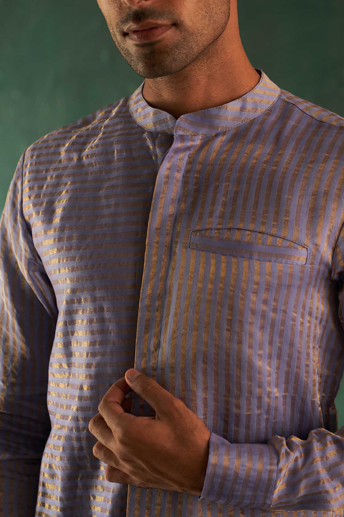 Lavender Short Kurta & Pants