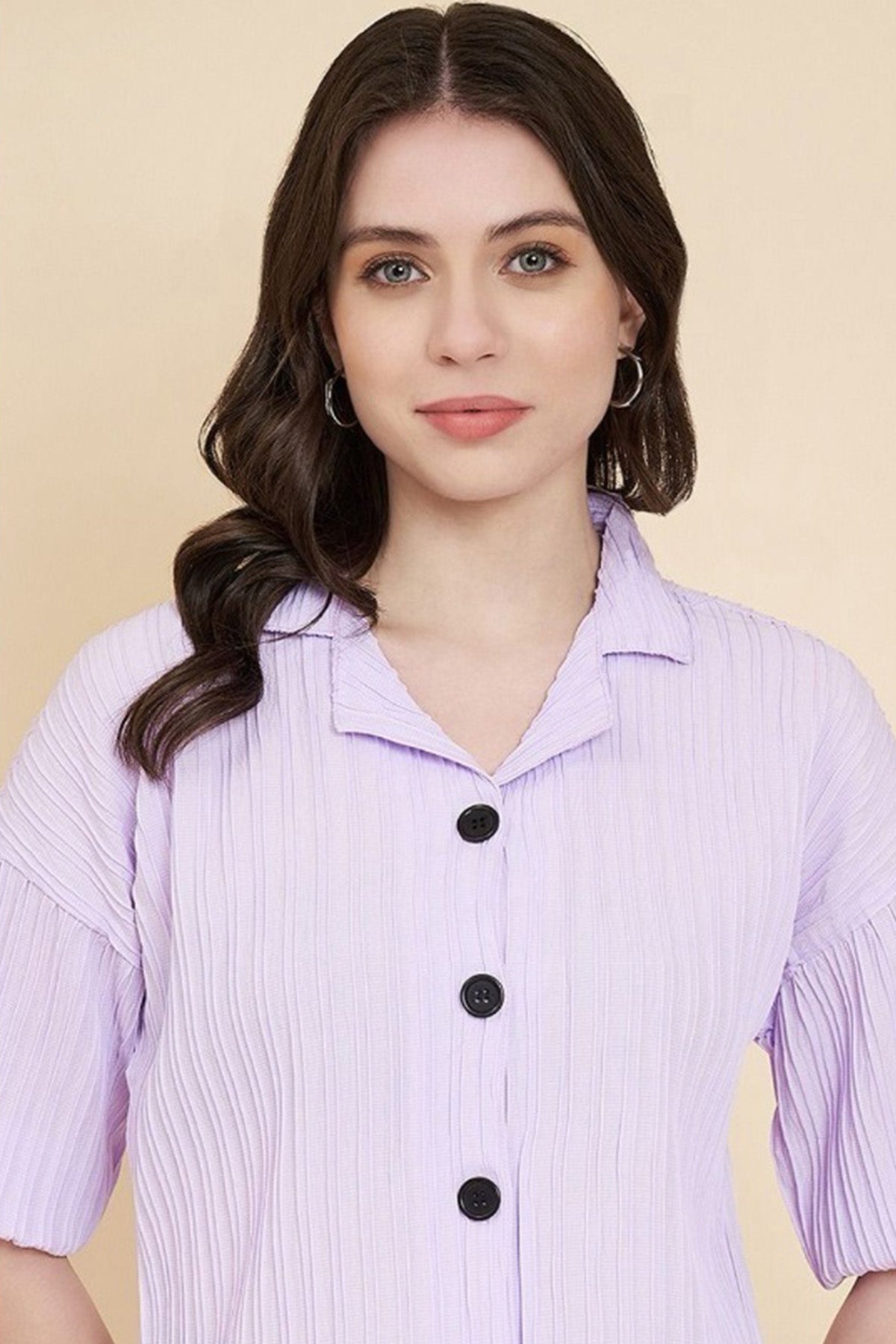 Buy Lavender Sugarcane Casual Shirt for women by Aastha Fashion online available at scrollnshops