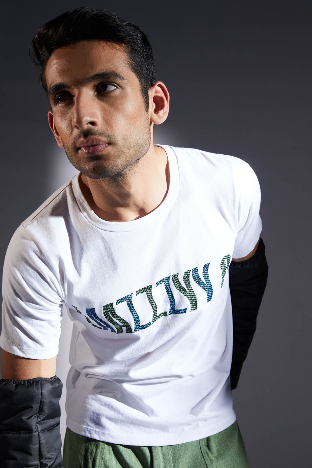 Lazzy 8 Print White T-shirt