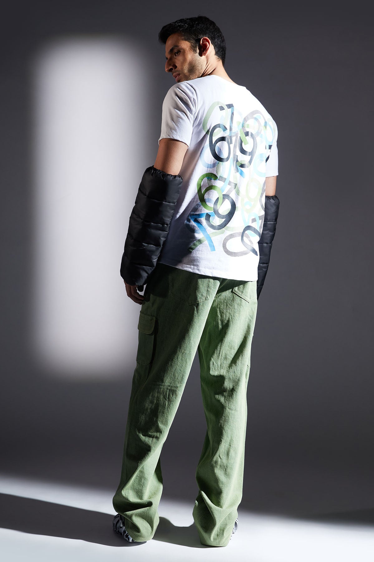 Lazzy 8 Print White T-shirt