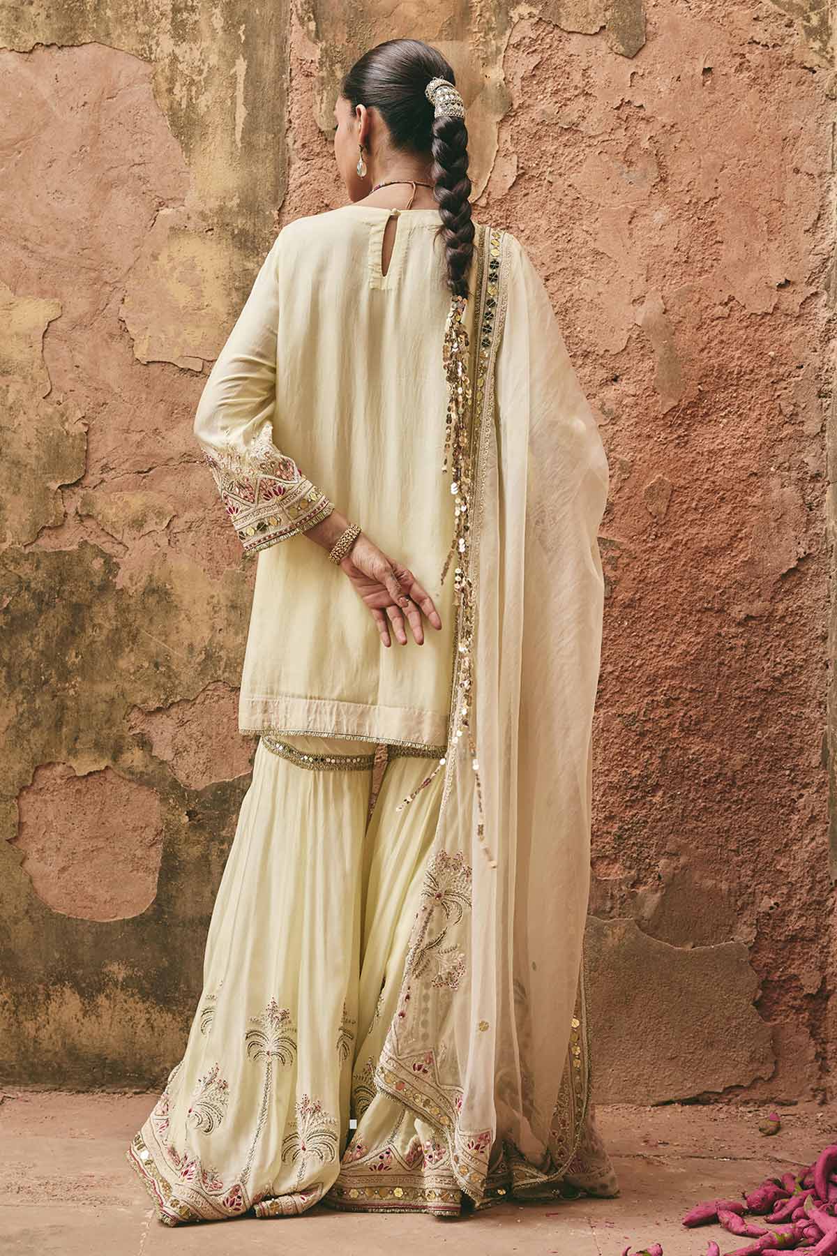 Lemon Yellow Mirror Kurta Set