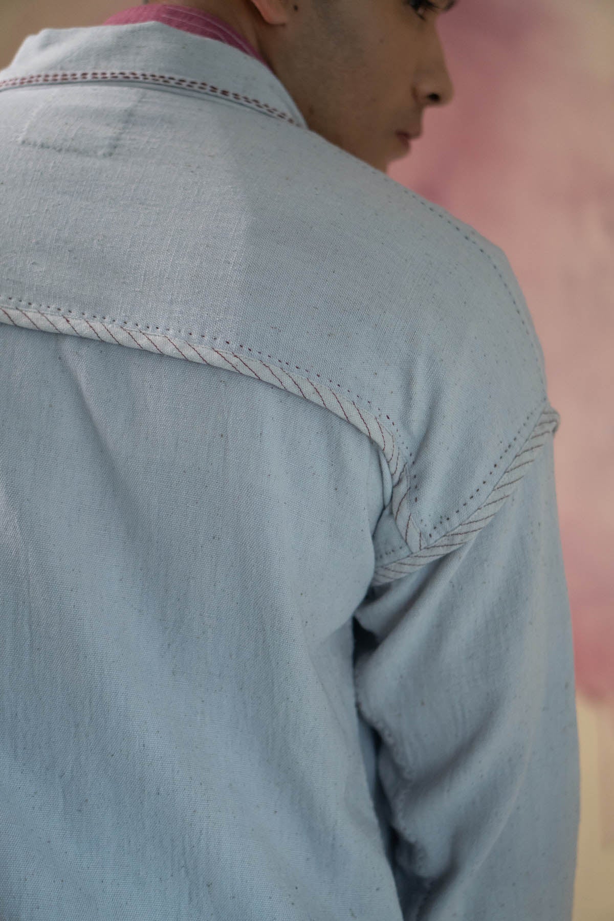 Light Grey Cotton Bomber Jacket