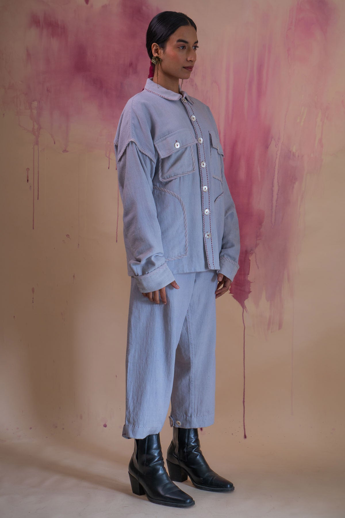 Light Grey Cotton Co-ord Set