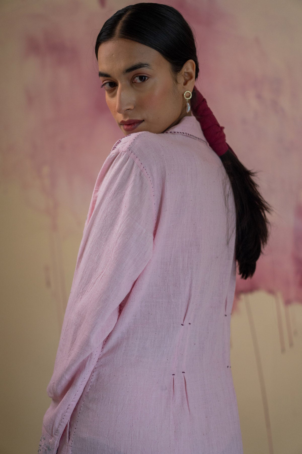 Light Pink Button Down Dress