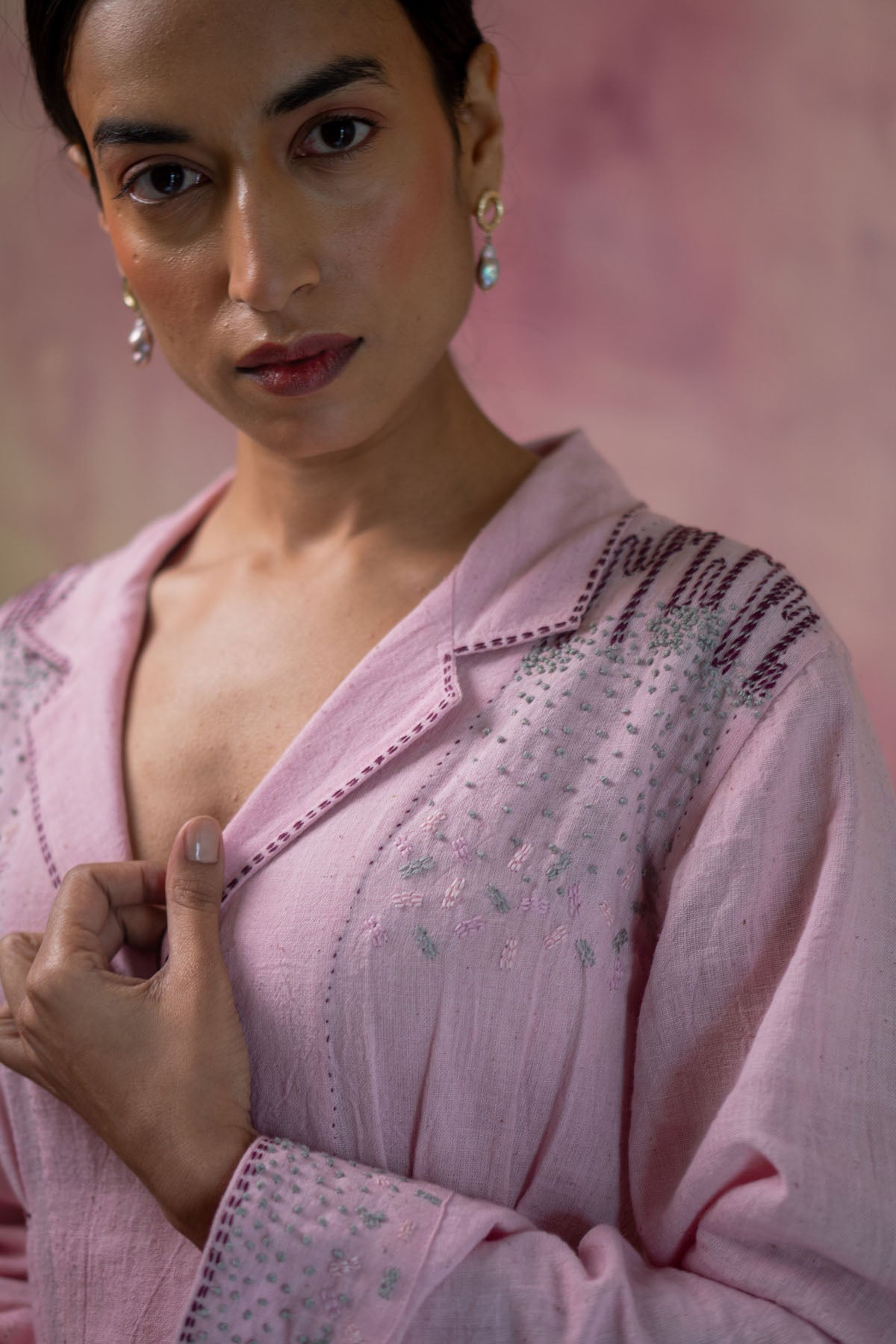 Light Pink Button Down Dress