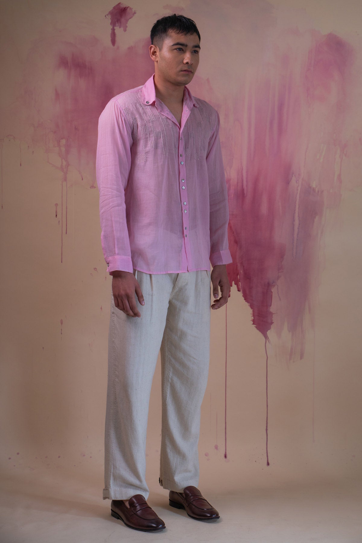 Light Pink 100% Cotton Shirt