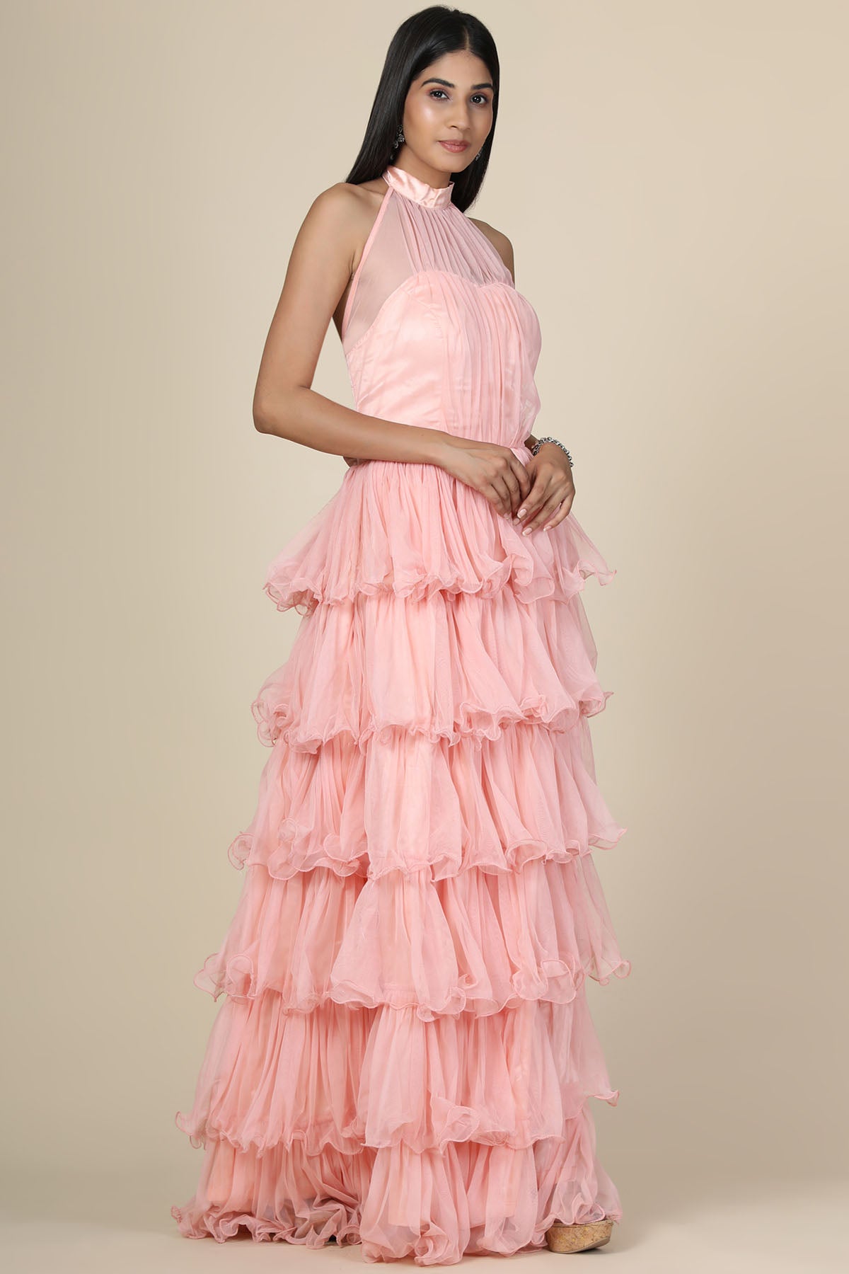 Light Pink Multi-tier Dress