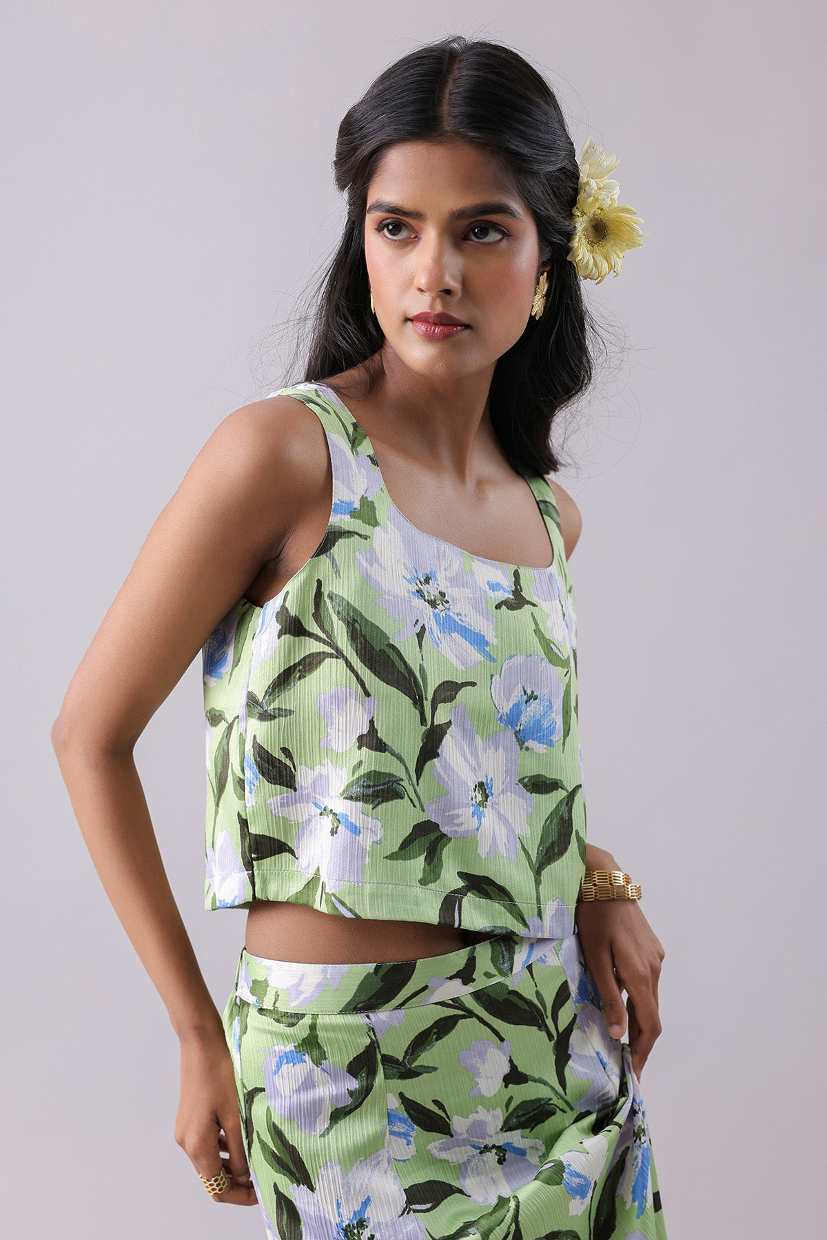 Light Green Printed Co-ord Set