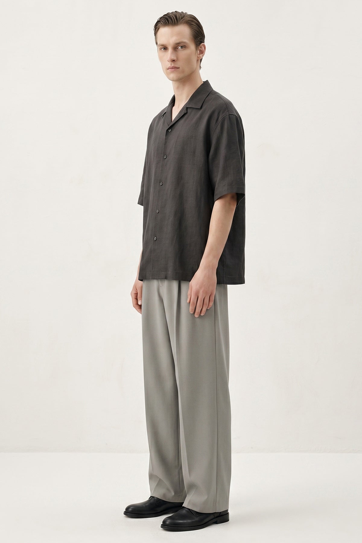 Light Grey Viscose Lycra Pants