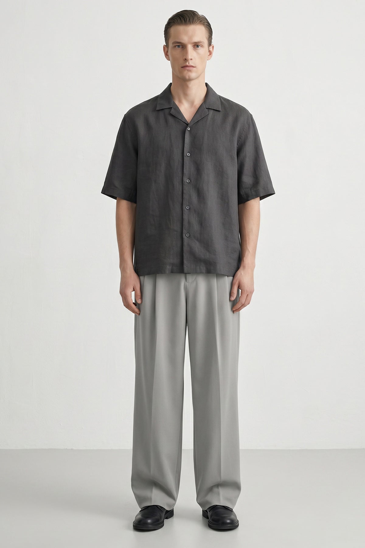 Buy Light Grey Viscose Lycra Pants for men by Tezhhomayaa online available at scrollnshops