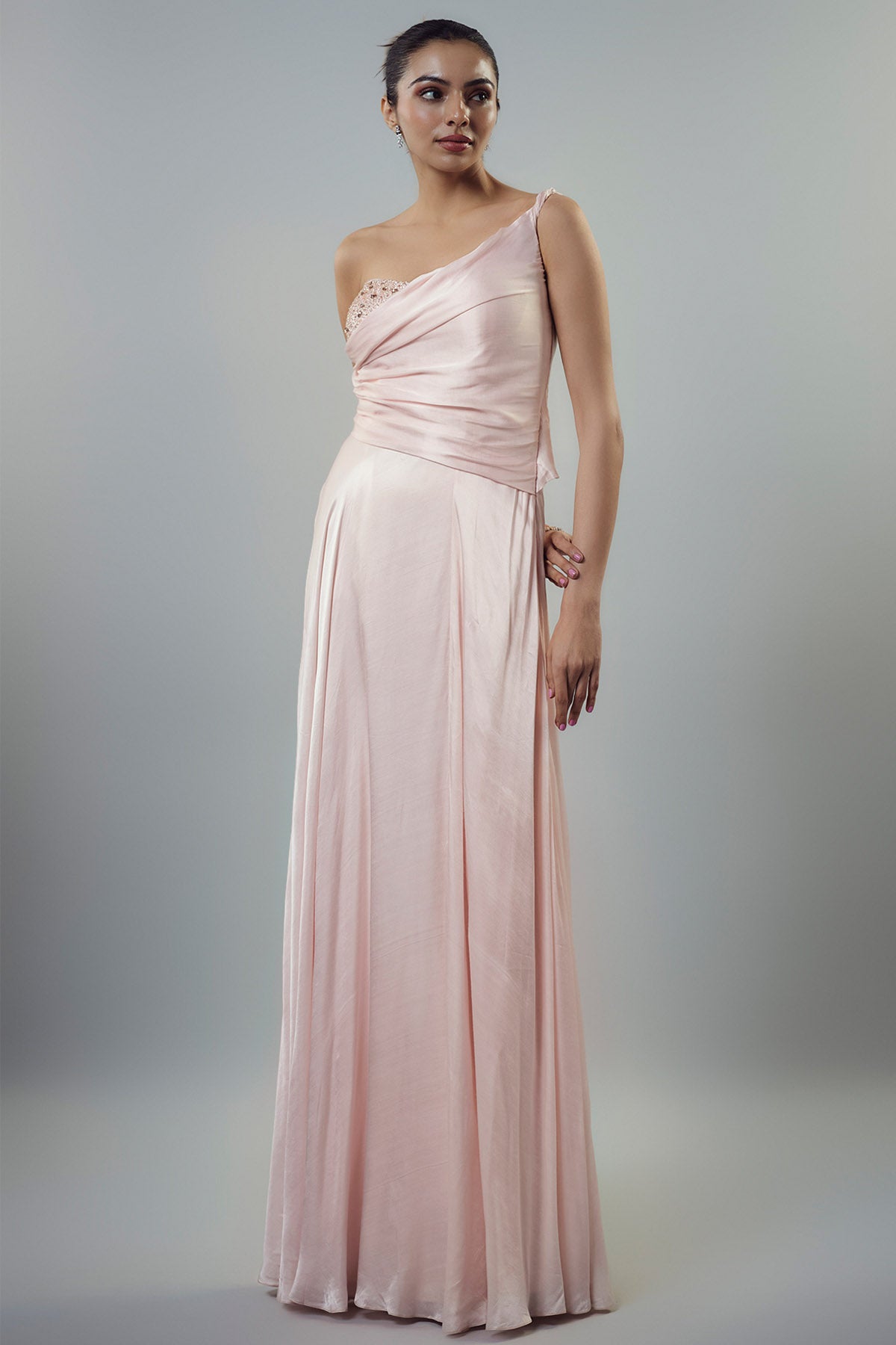 Light Pink Embellished Gown